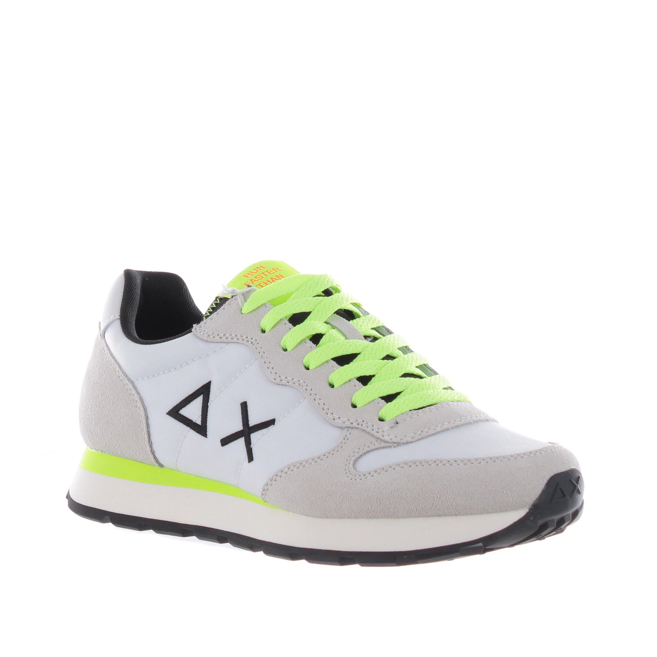 Sun68 sneaker tom fluo in camoscio e nylon da uomo