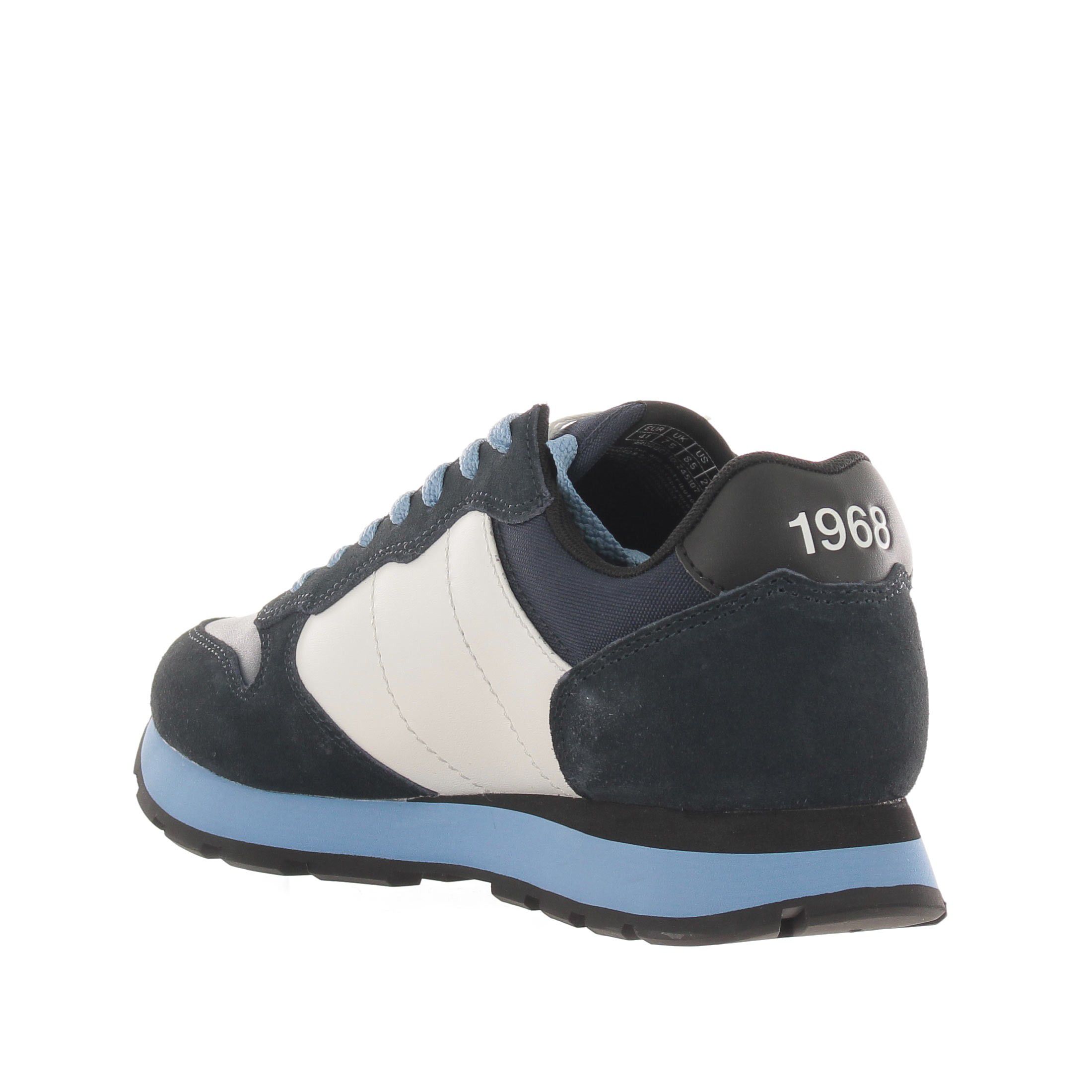 Sun68 sneaker tom in camoscio e nylon da uomo