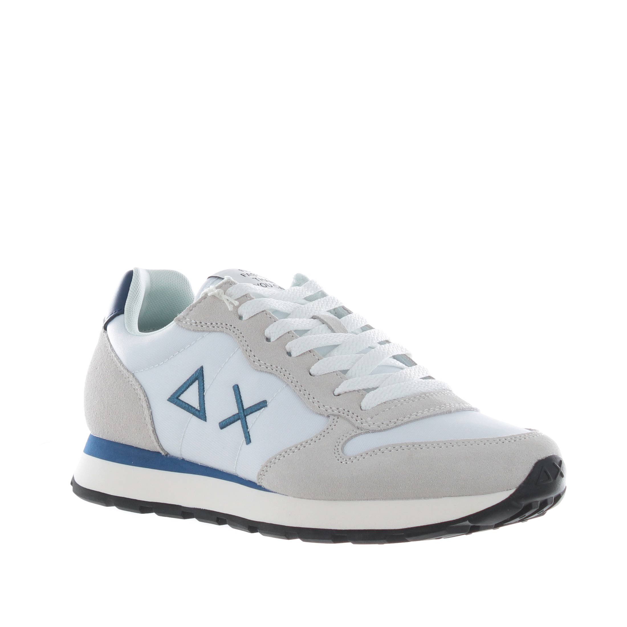 Sun68 sneaker tom solid in camoscio e nylon da uomo
