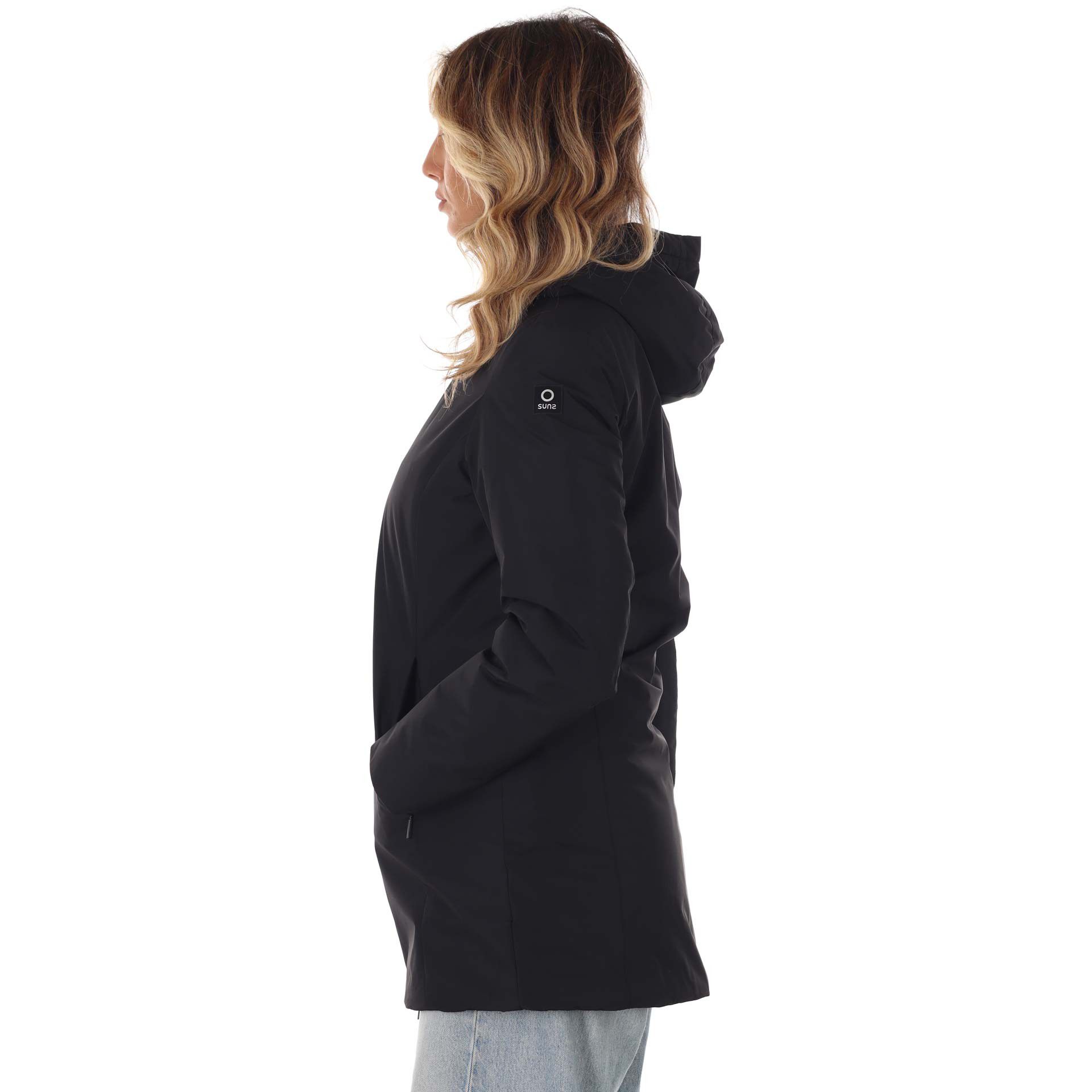 Suns giacca aurelia long velour da donna