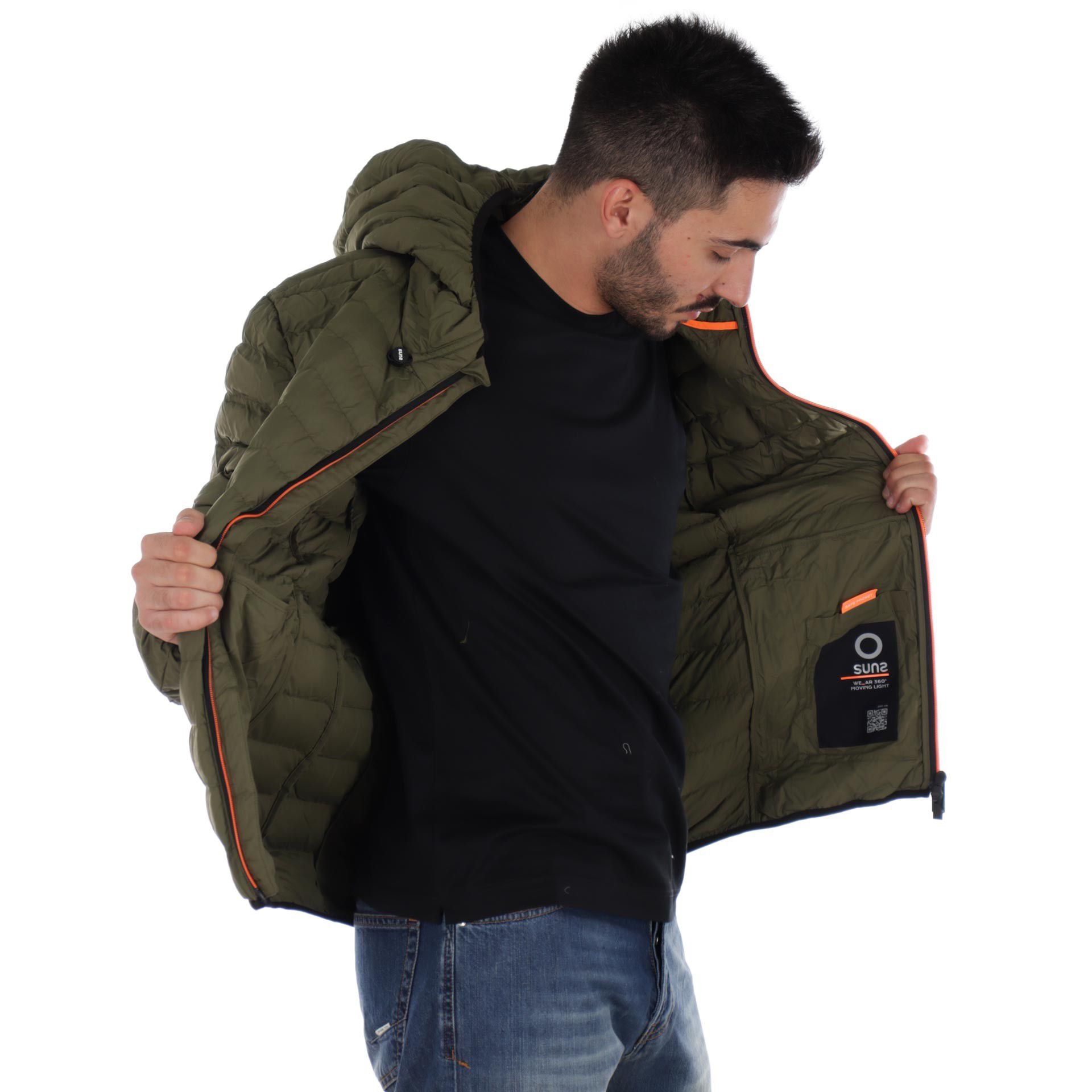 Suns giacca bape travel con cappuccio da uomo