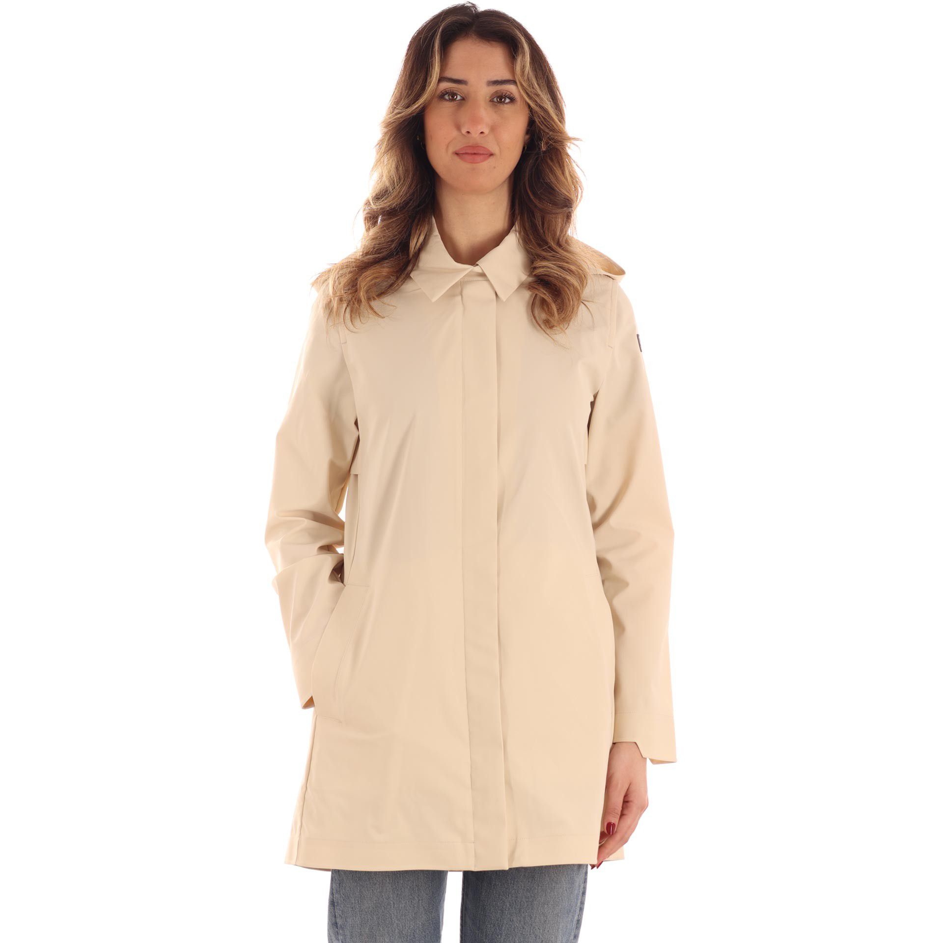 Suns giacca papavero con cappuccio removibile da donna