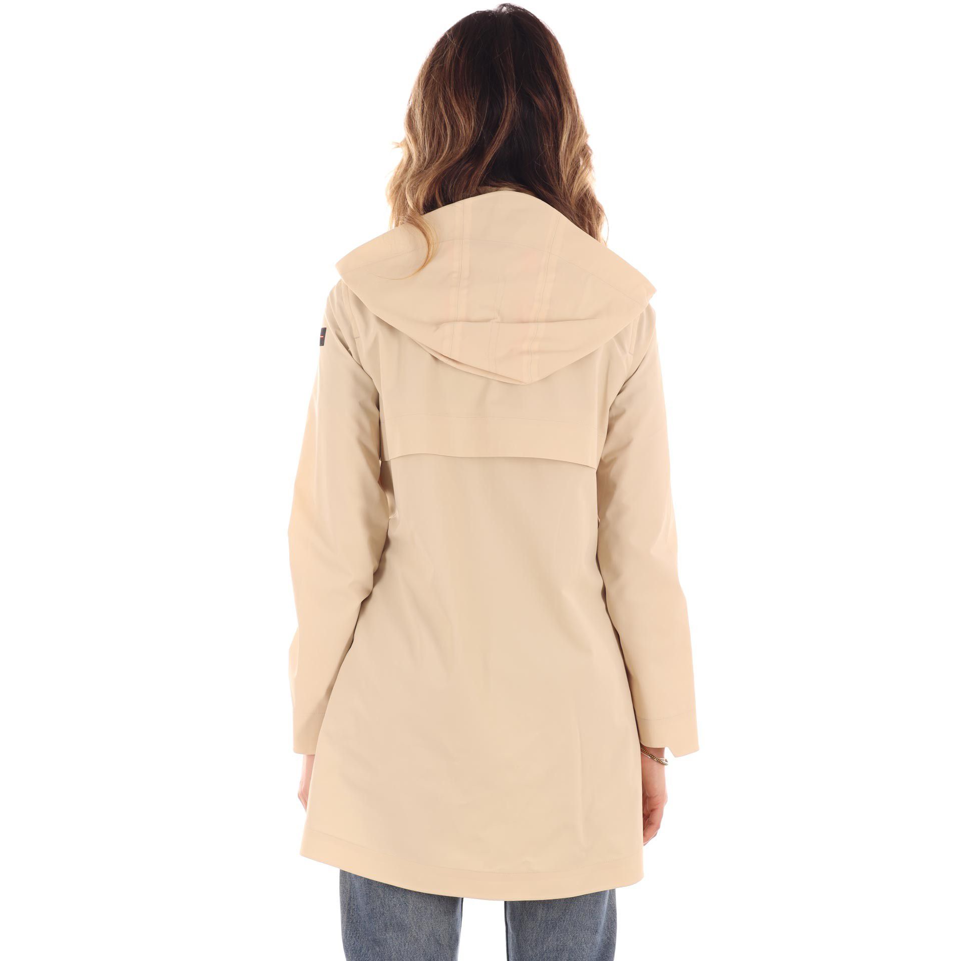 Suns giacca papavero con cappuccio removibile da donna