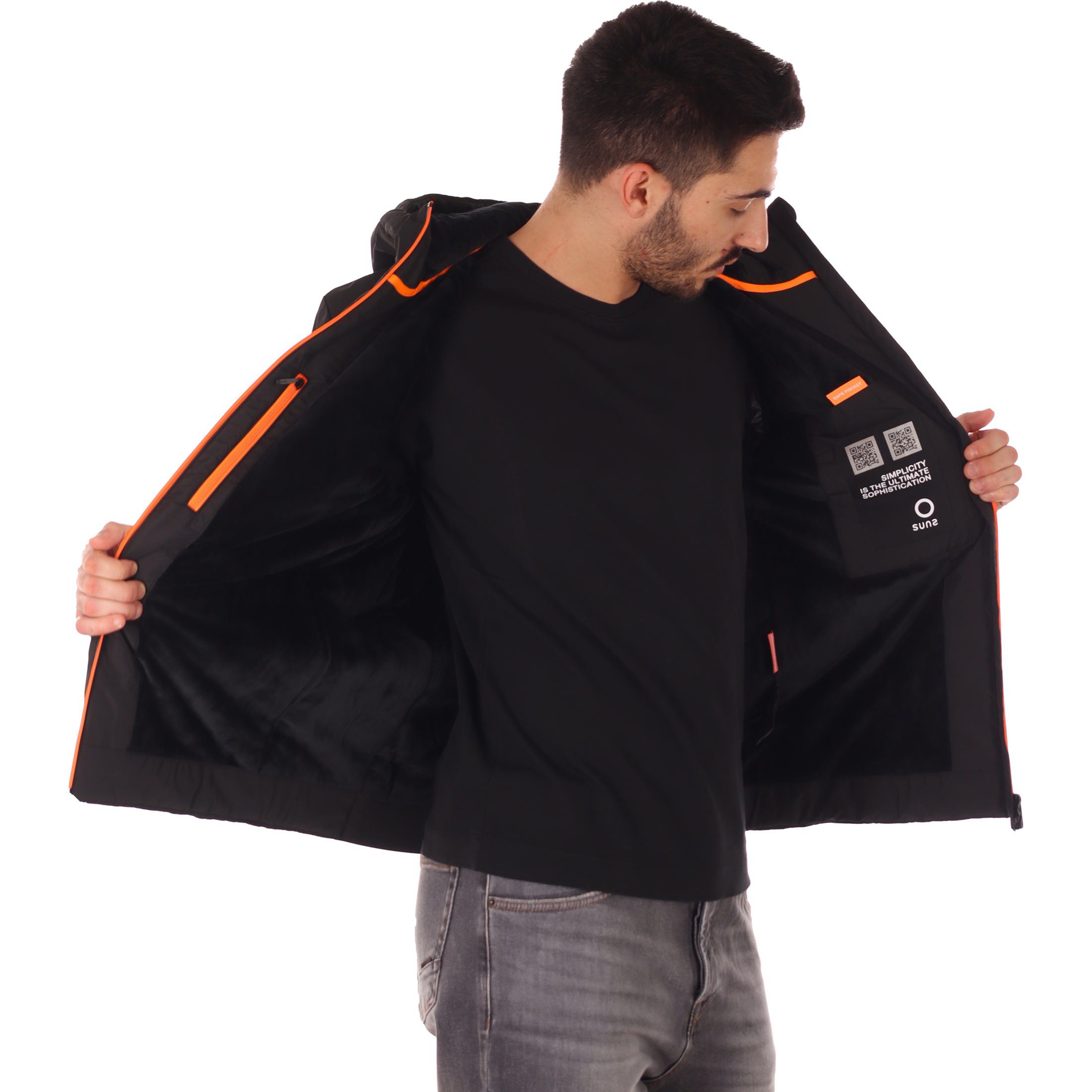 Suns giubbotto aurelio velour da uomo