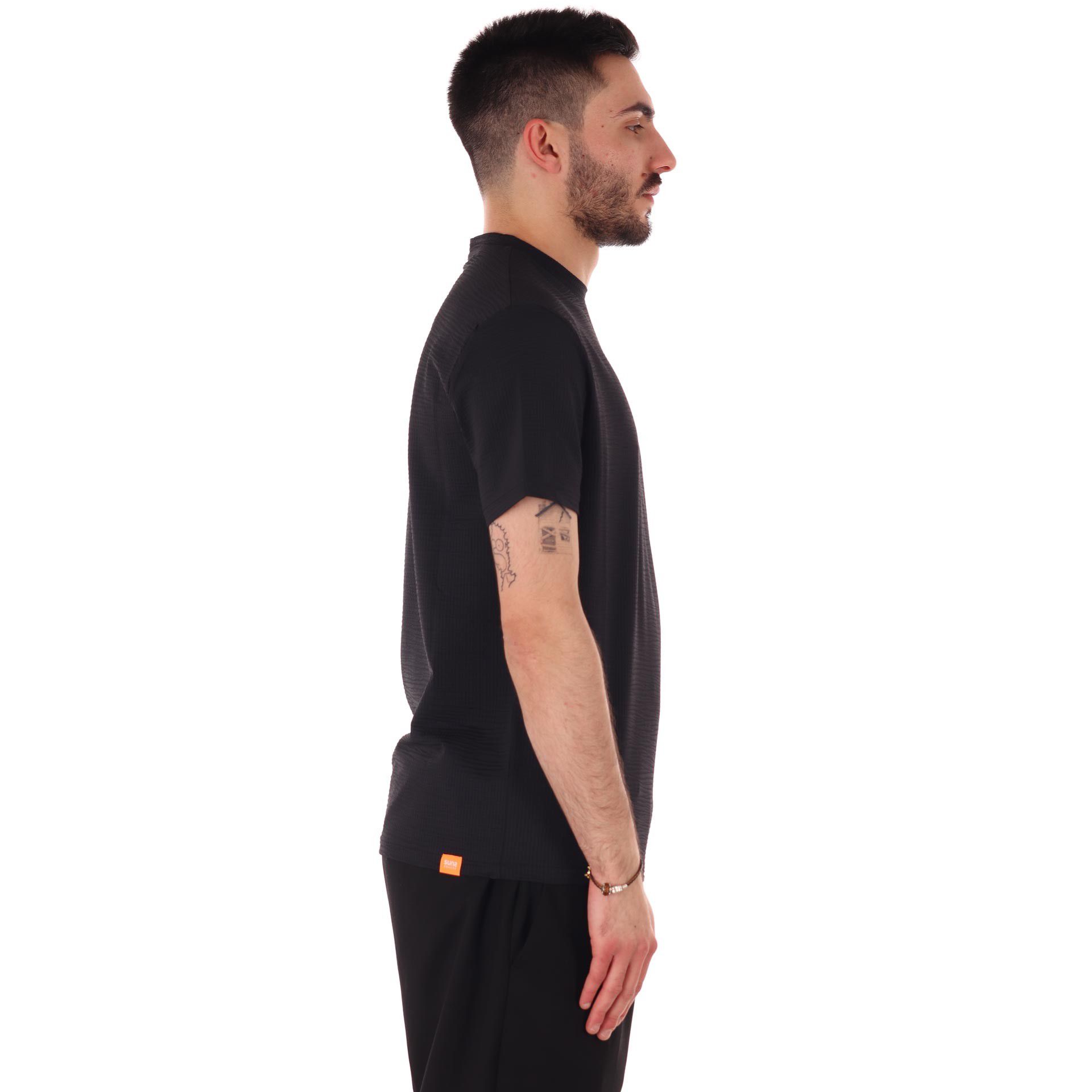 Suns t-shirt paul seere teck in tessuto tridimensionale da uomo