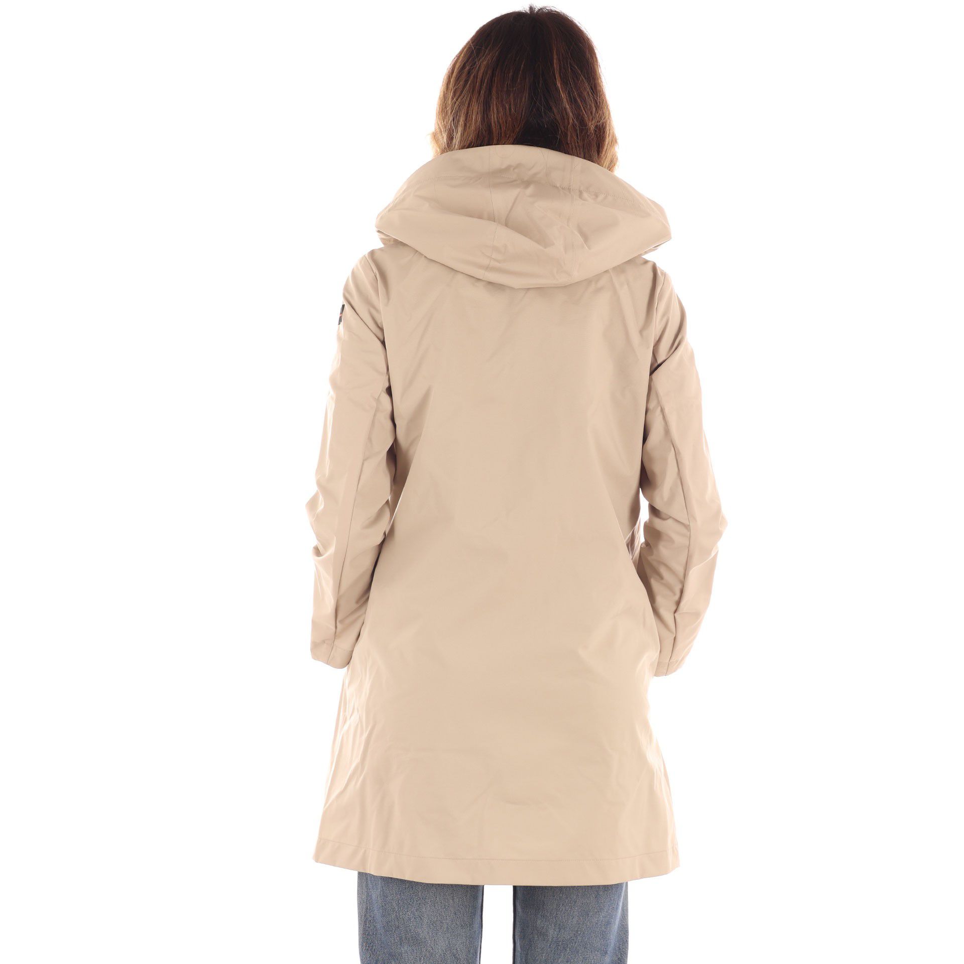 Suns trench crocetta in tessuto idrorepellente da donna