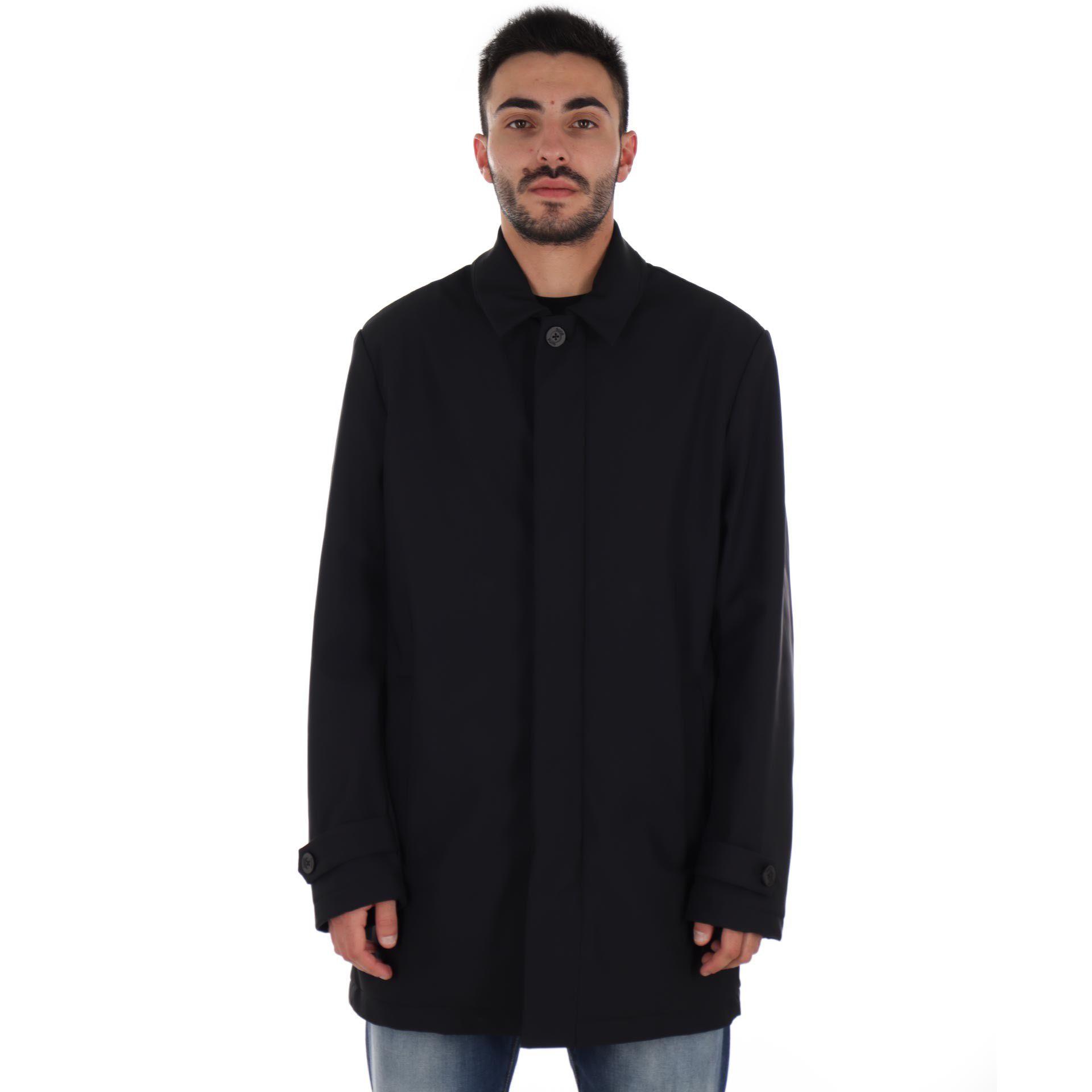 Suns trench sala first in tessuto tecnico da uomo