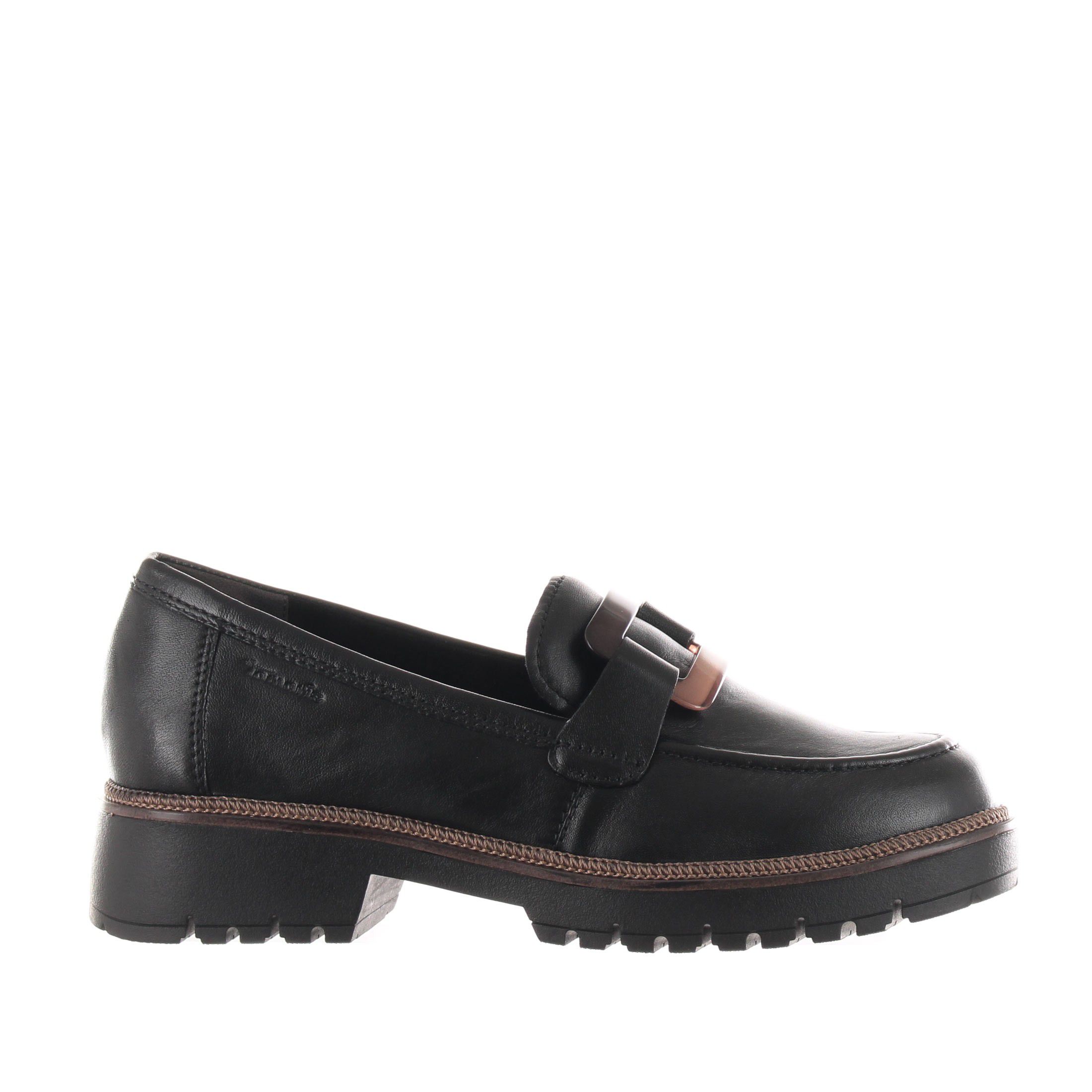 Tamaris mocassino in pelle con accessorio da donna