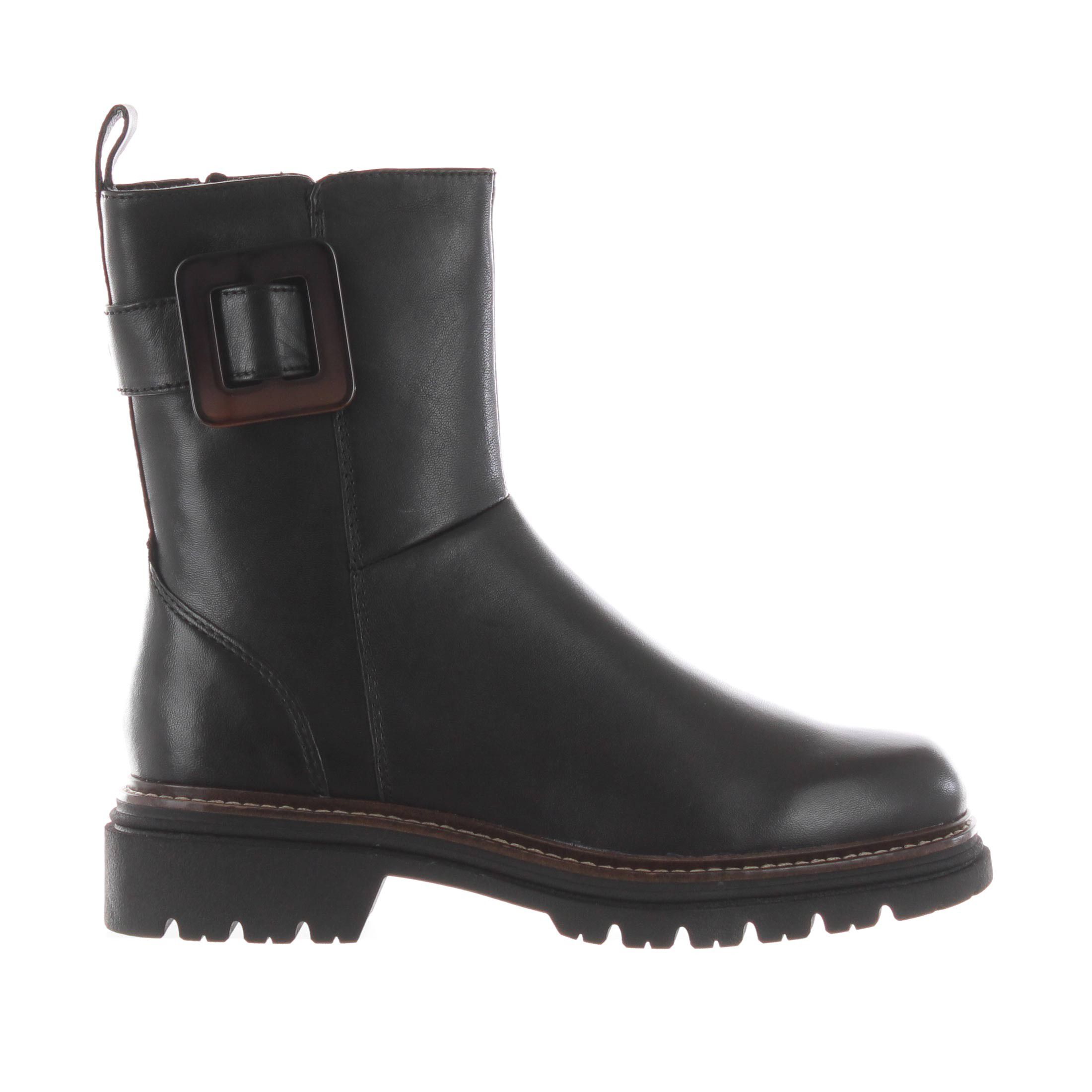 Tamaris stivaletto in pelle con fibbia da donna