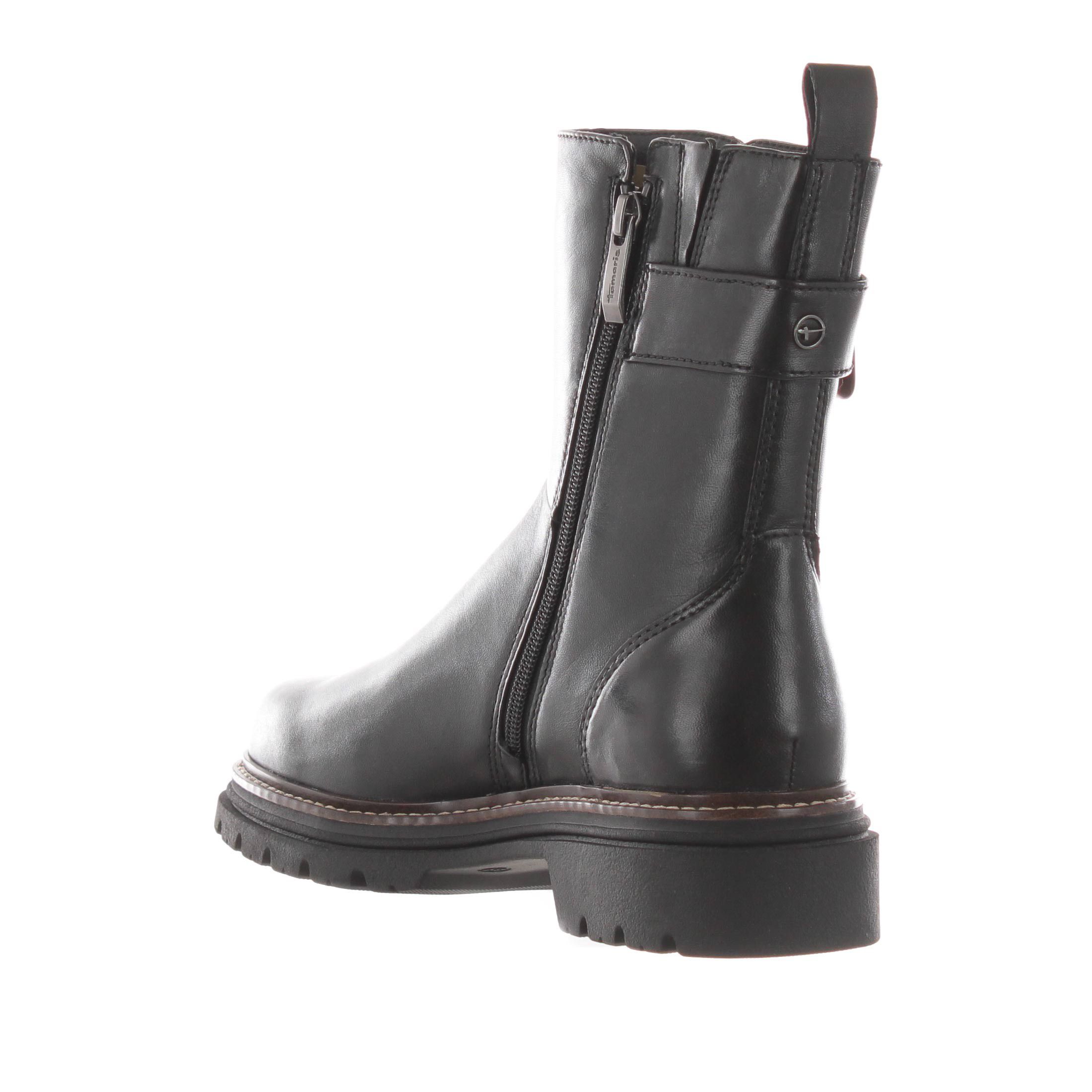 Tamaris stivaletto in pelle con fibbia da donna