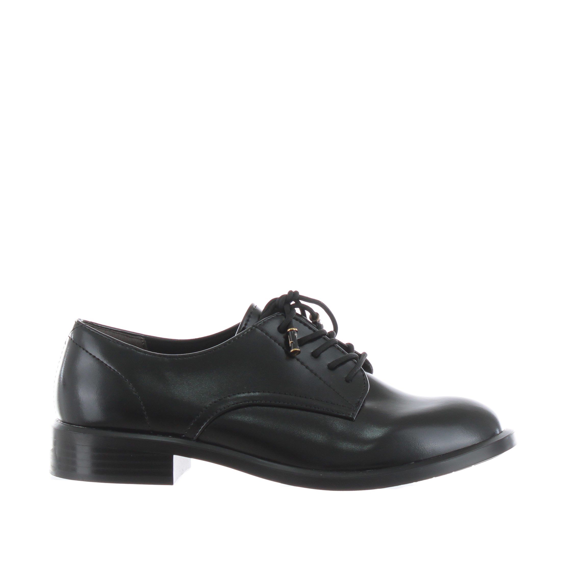 Tamaris stringata derby in pelle con fondo in gomma da donna