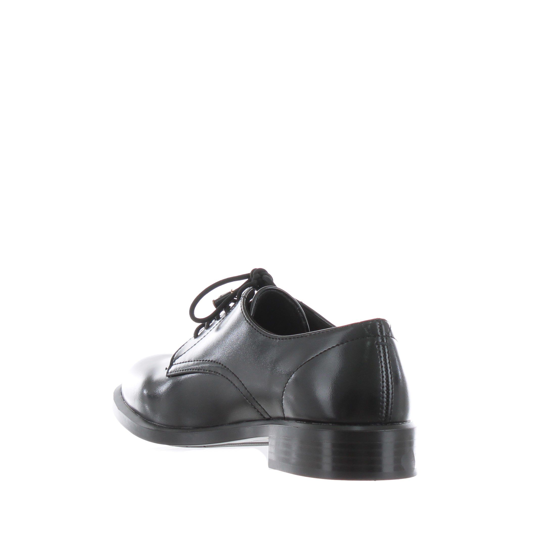 Tamaris stringata derby in pelle con fondo in gomma da donna