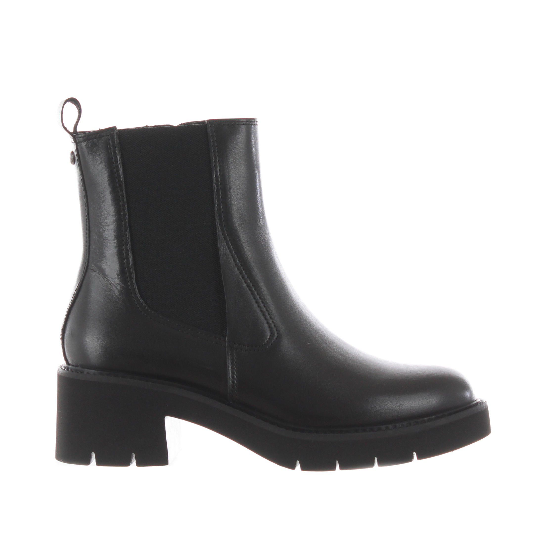Tamaris tronchetto in pelle con inserti elastici da donna
