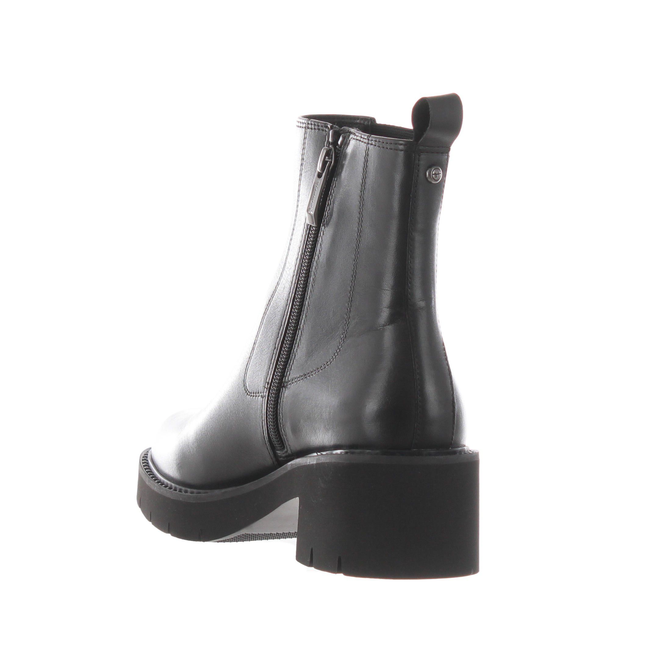 Tamaris tronchetto in pelle con inserti elastici da donna