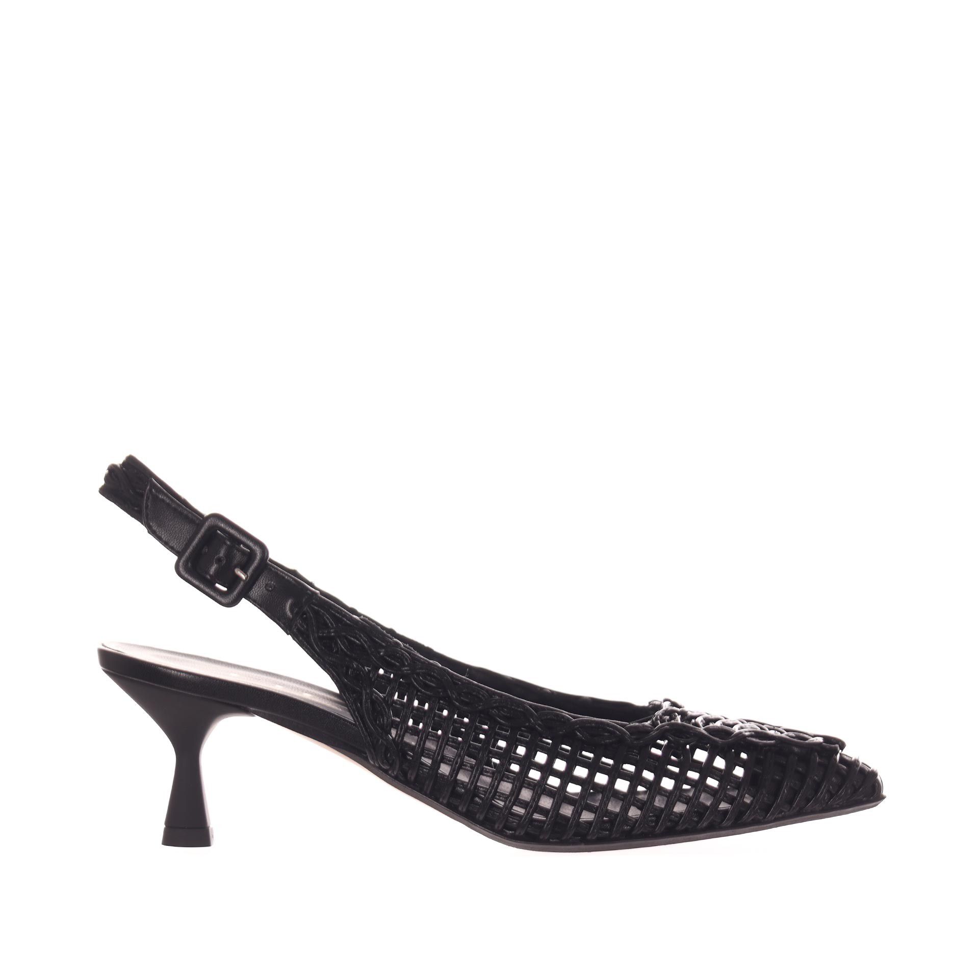 Tiffi ballerina slingback in nappa con ricamo da donna