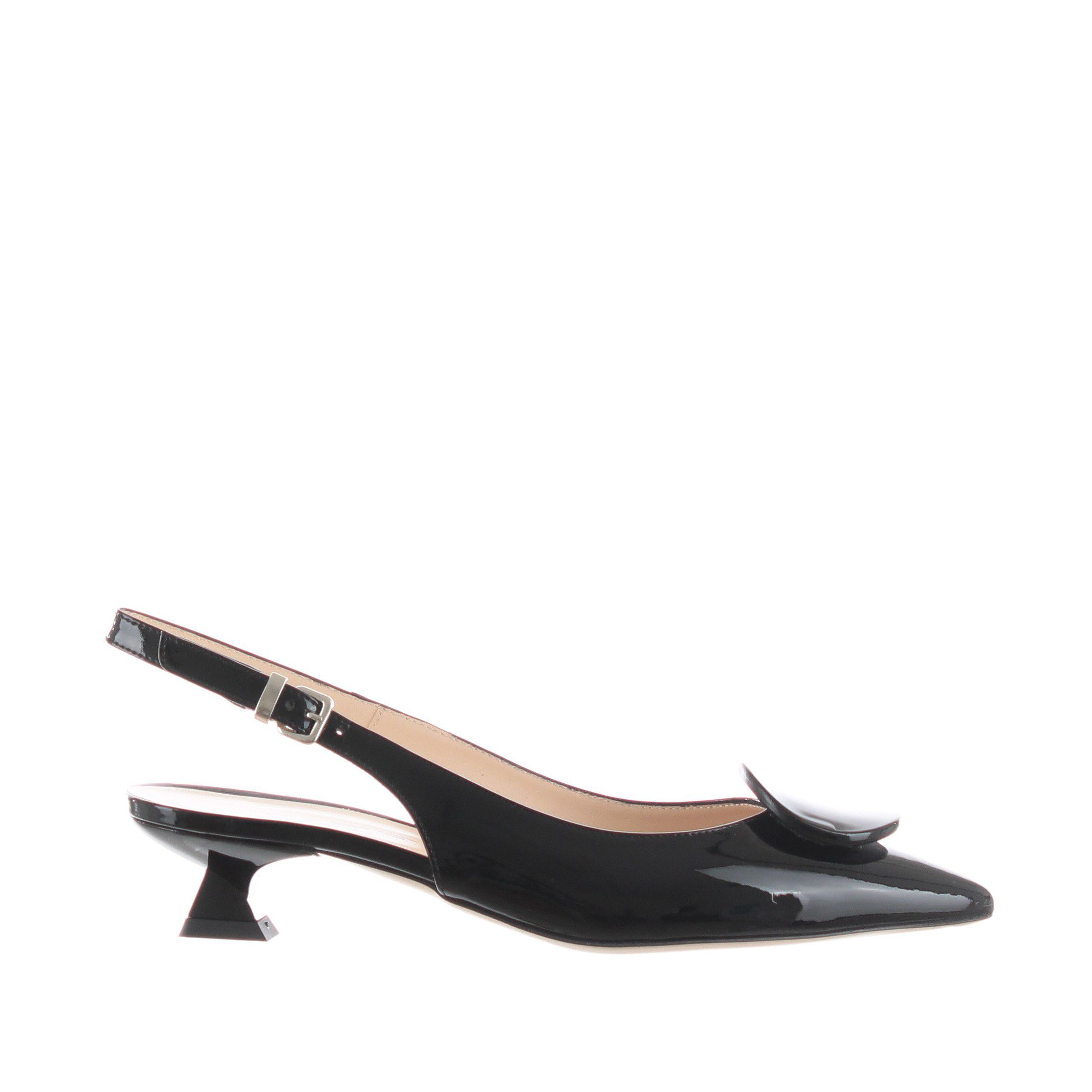 Tiffi ballerina slingback in vernice con decorazione da donna