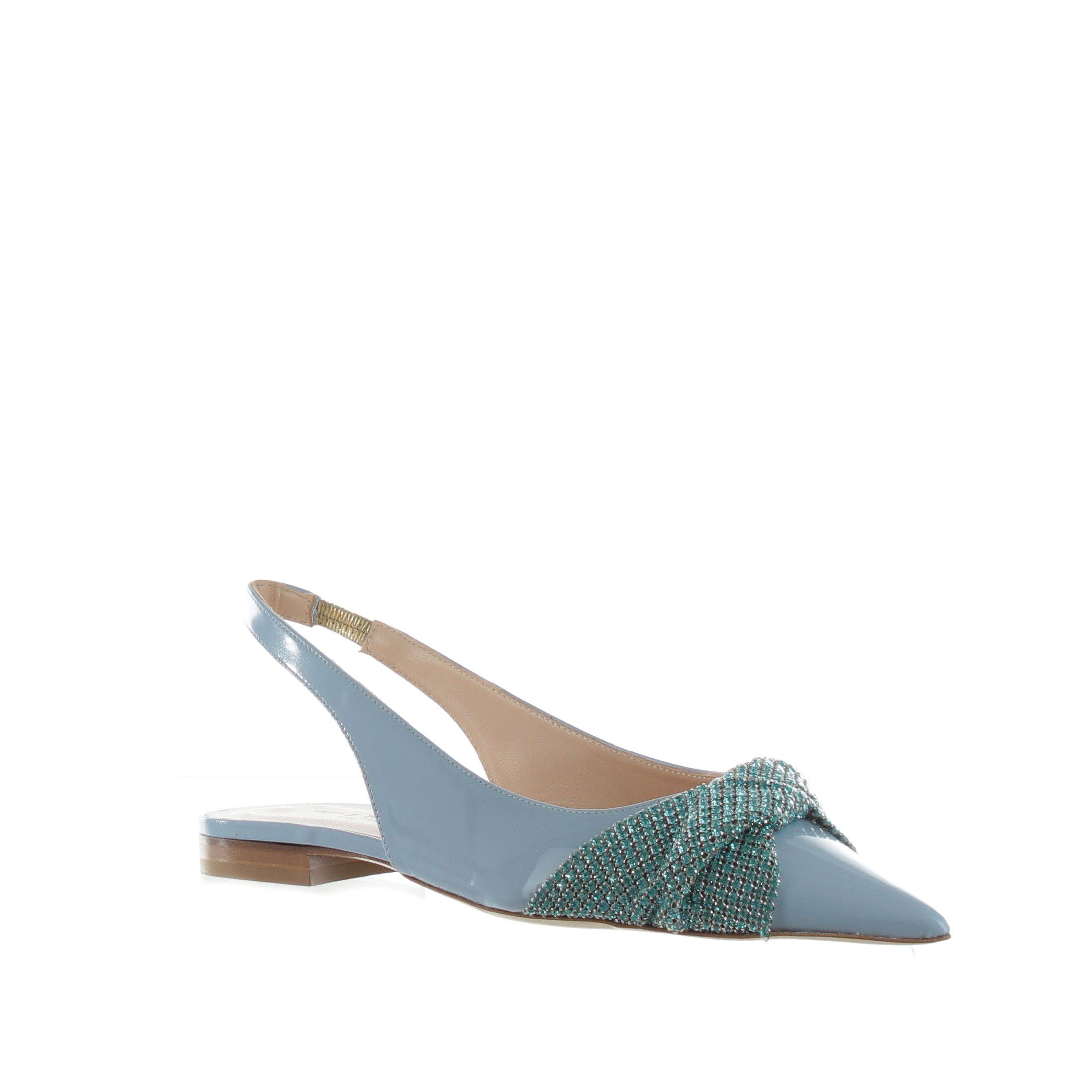 Tiffi ballerina slingback in vernice con strass da donna
