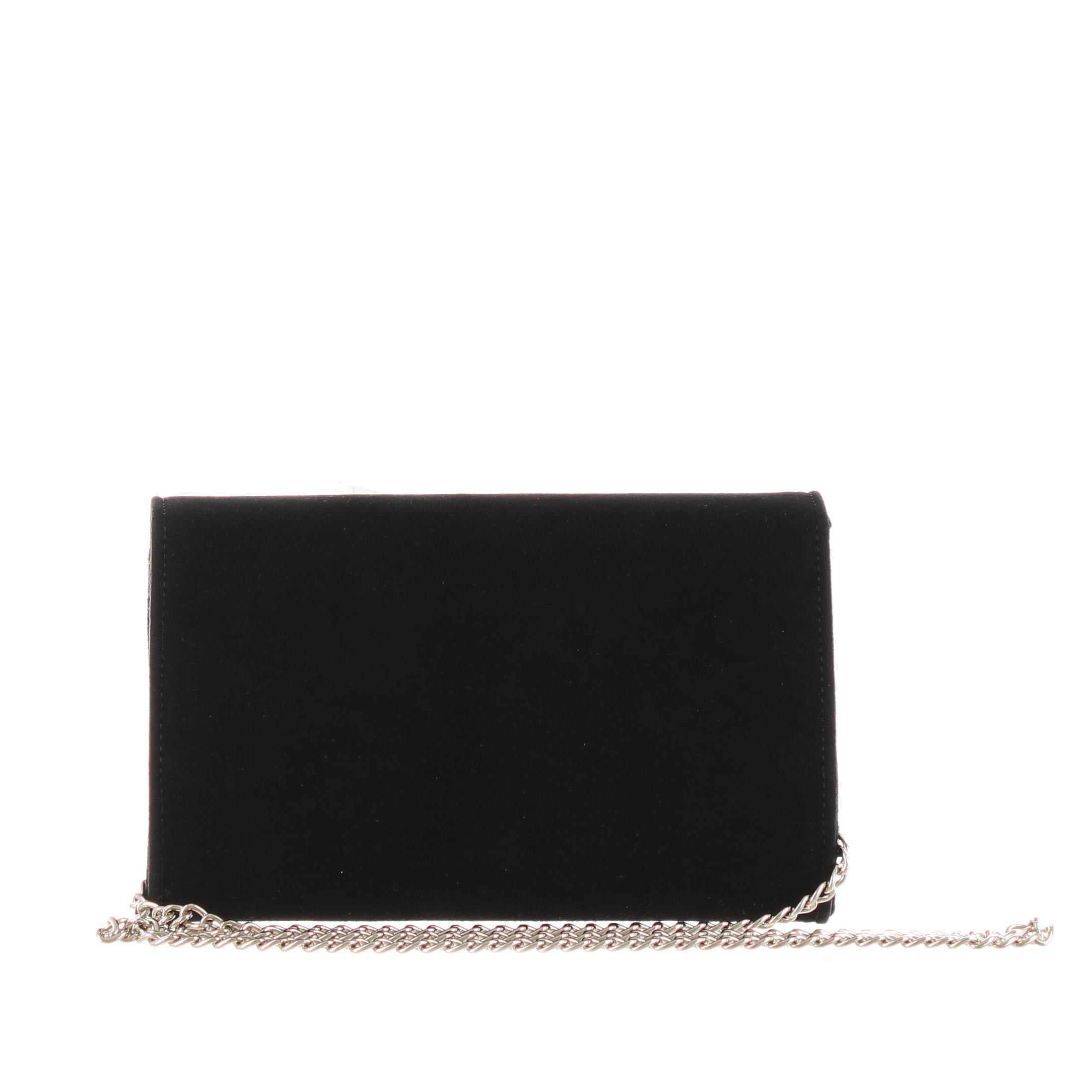 Pochette camoscio nero on sale