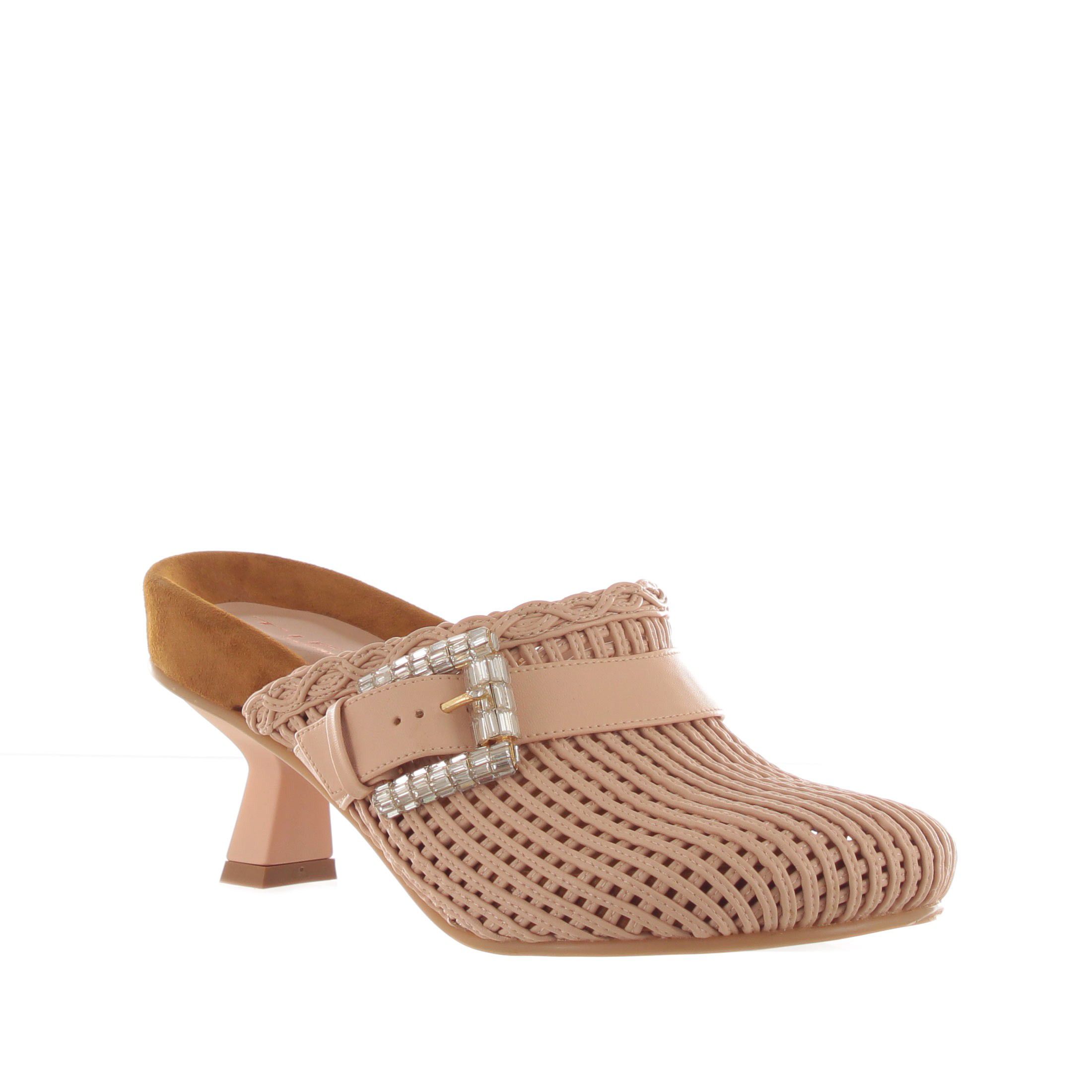 Tiffi sabot in pelle intrecciata da donna