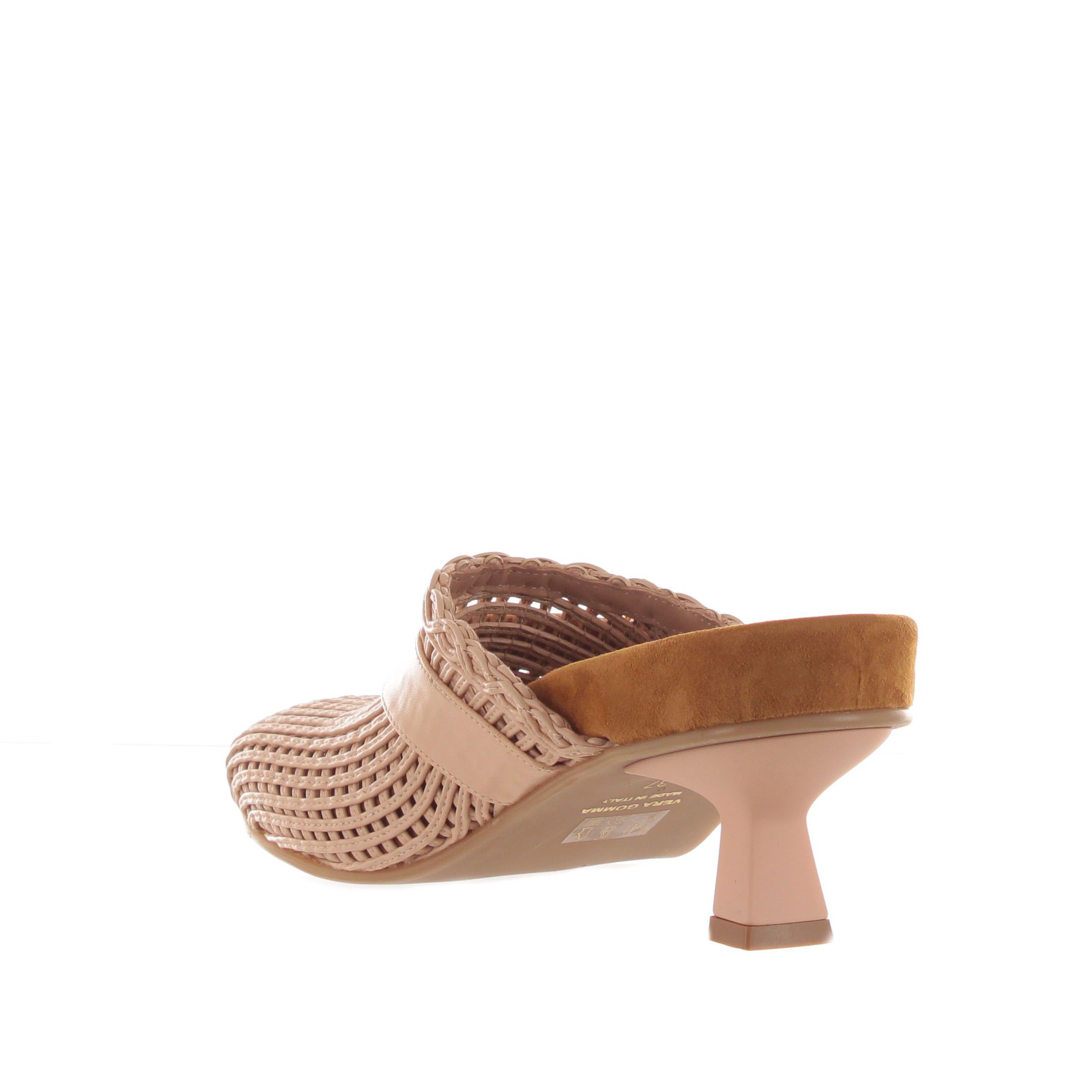 Tiffi sabot in pelle intrecciata da donna
