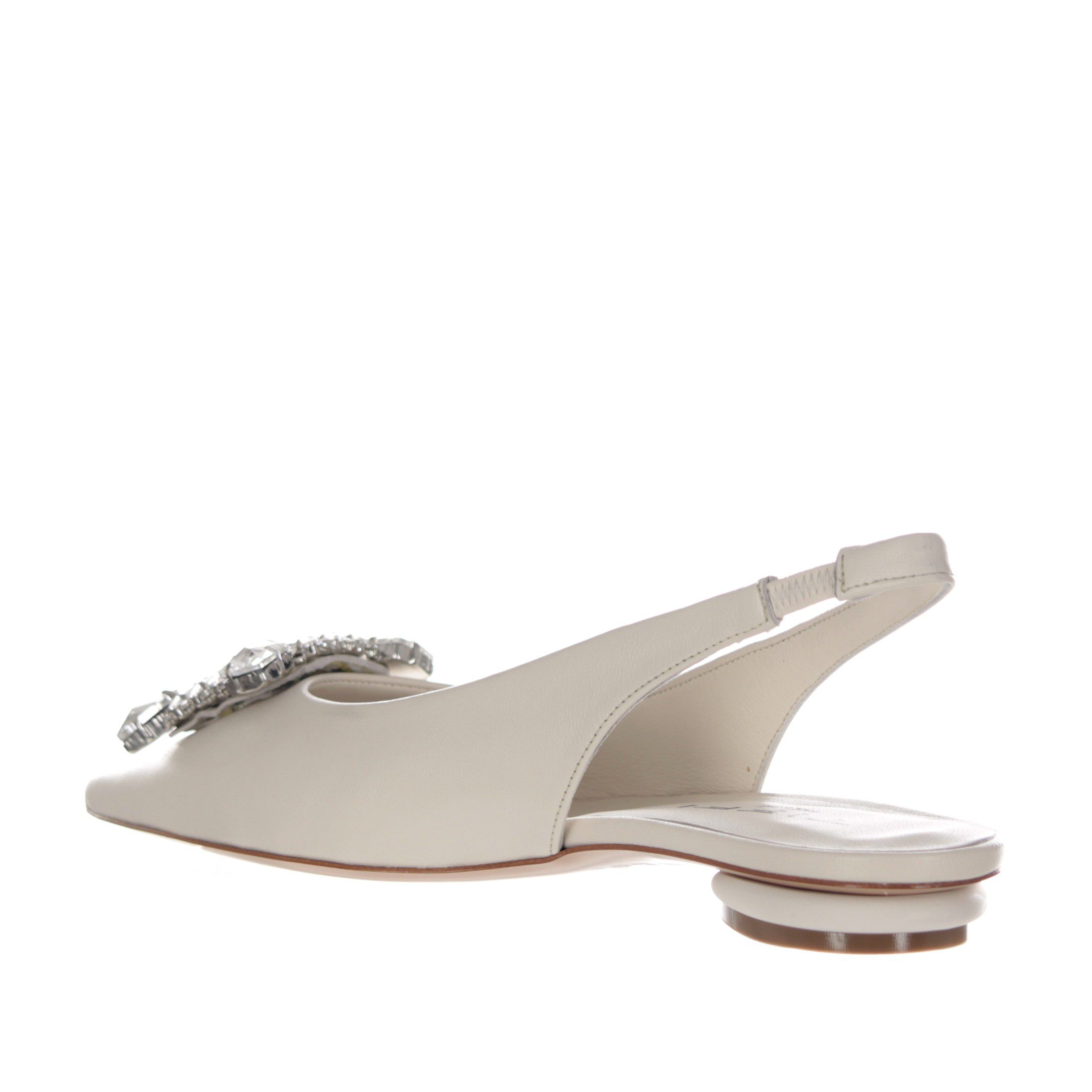 Tiffi slingback in nappa con fibbia gioiello da donna
