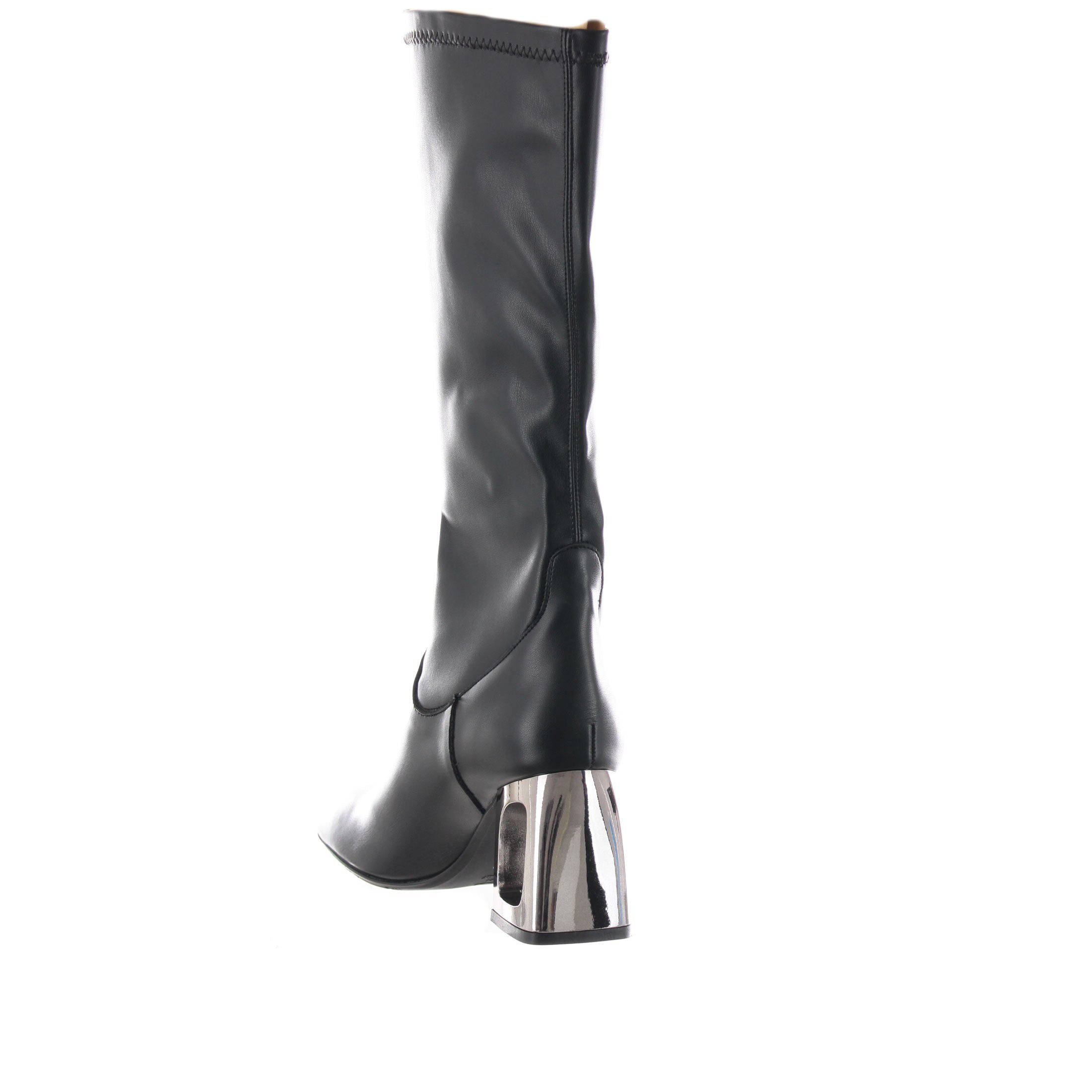 Tiffi stivaletto in pelle con tacco scultura da donna