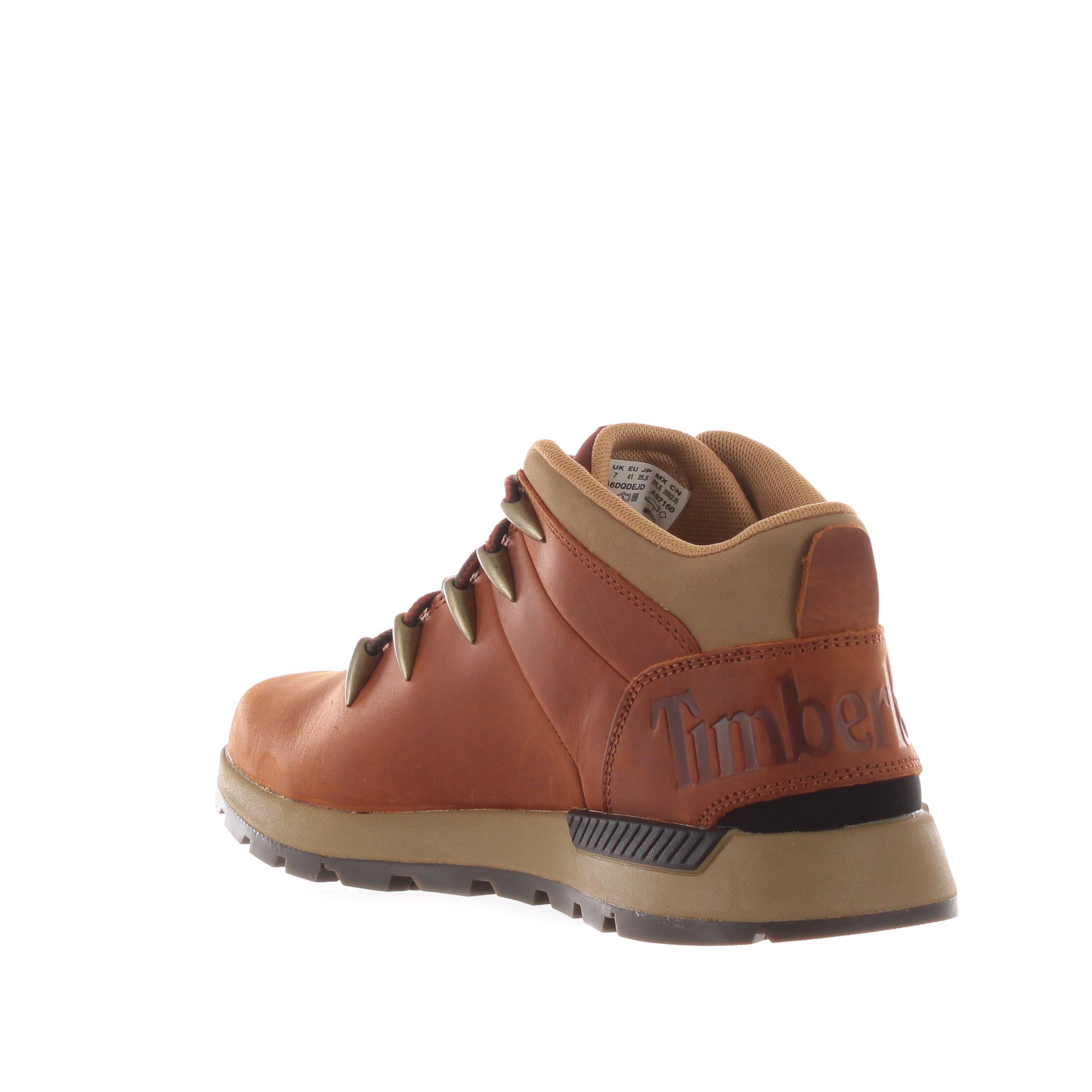 Timberland sneaker stringata spring trekker mid in pelle da uomo