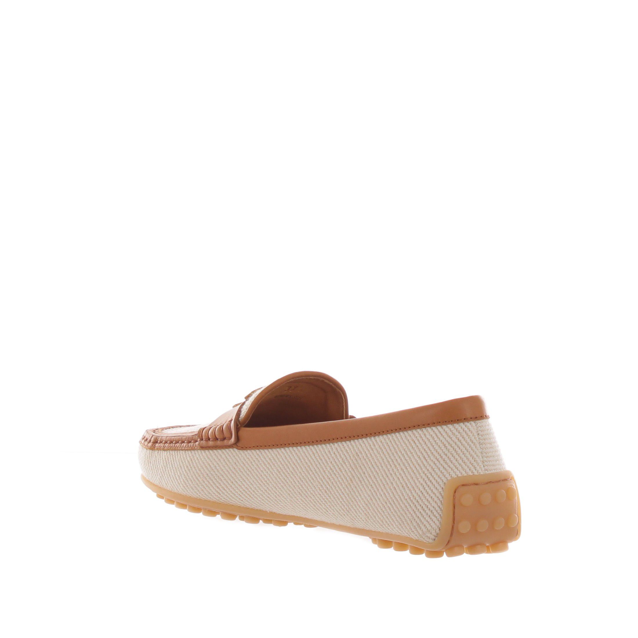 Tod's city gommino in tessuto e pelle da donna