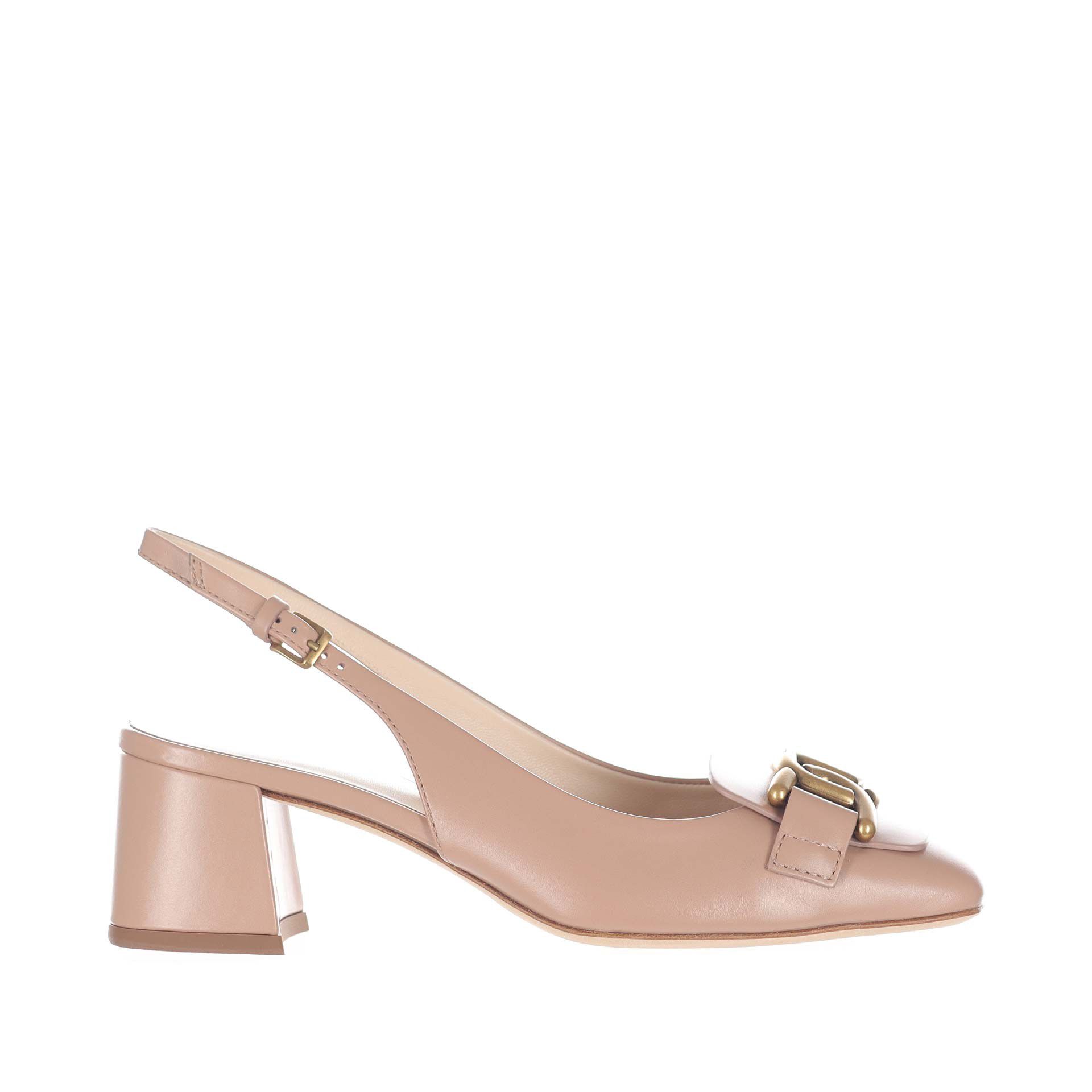 パンプス Tod'S Decollete Slingback Woman BEIGE Slingback Pumps in Suede XXW63L0JE10HR039C806 | Tods