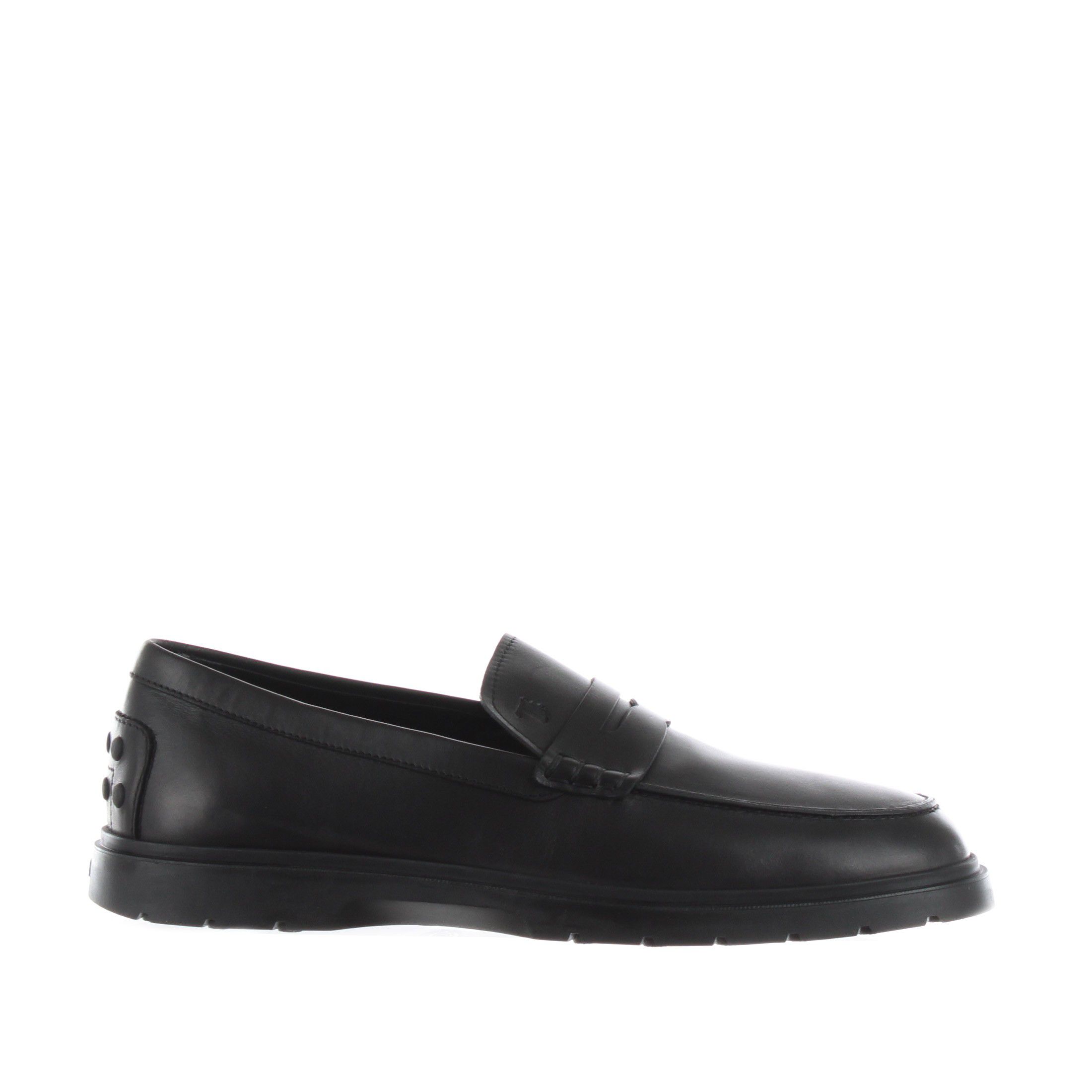 Tod's mocassino in pelle con gommini sul tallone da uomo