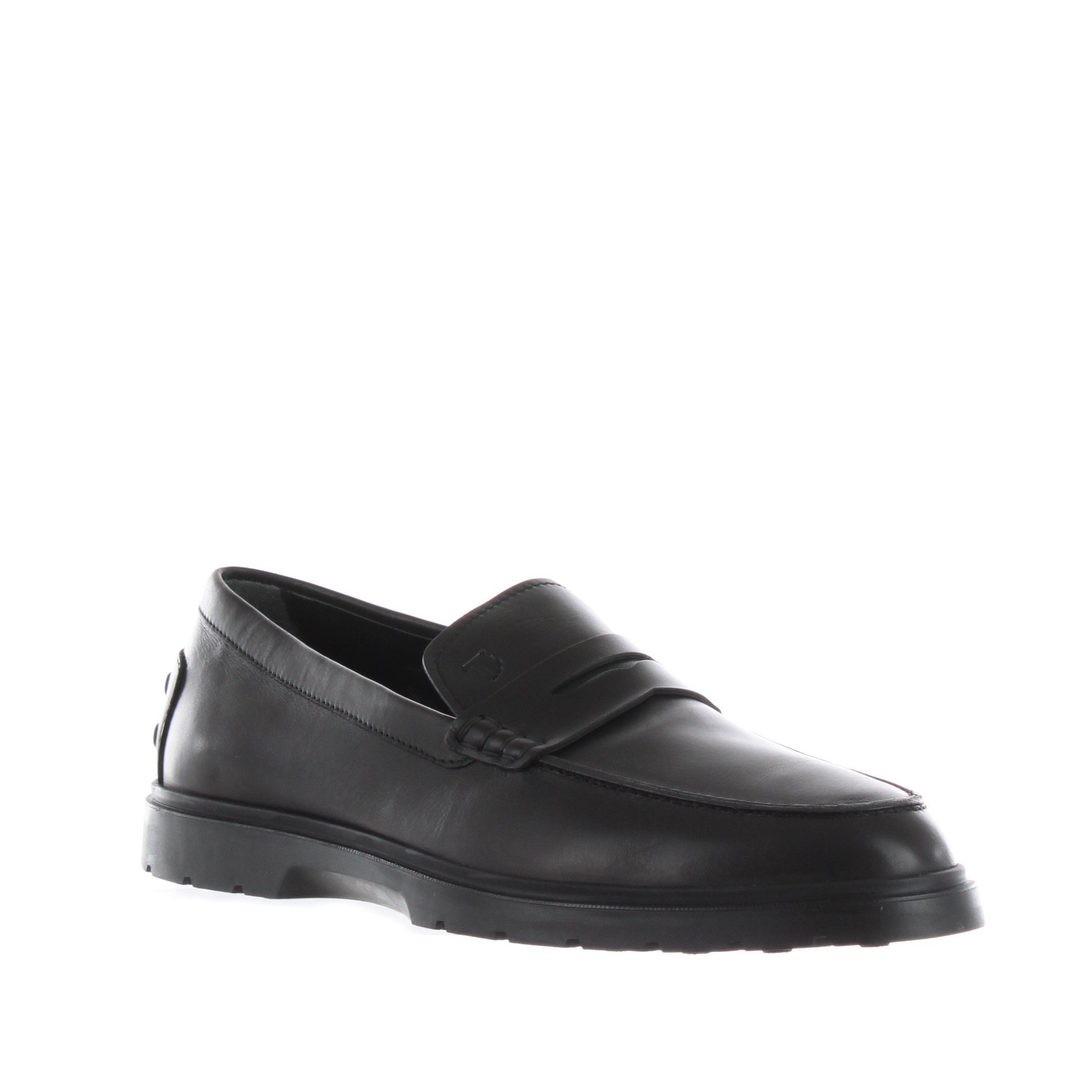 Tod's mocassino in pelle con gommini sul tallone da uomo