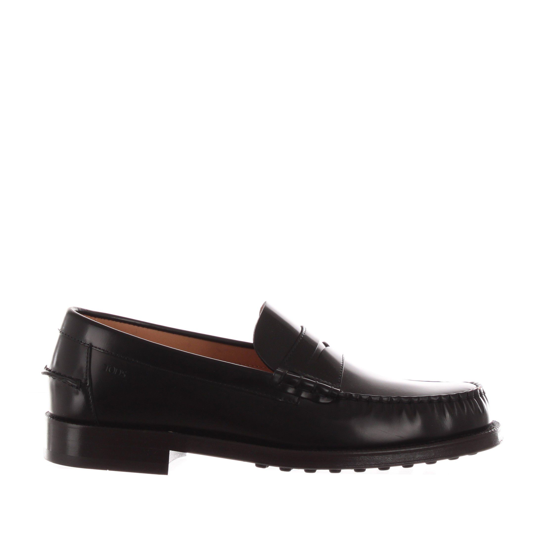 Tod's mocassino in pelle con mascherina da uomo