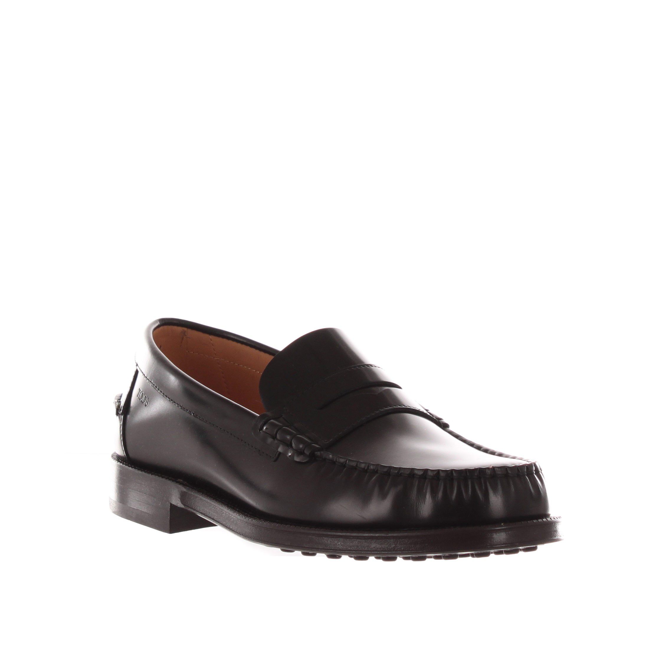 Tod's mocassino in pelle con mascherina da uomo