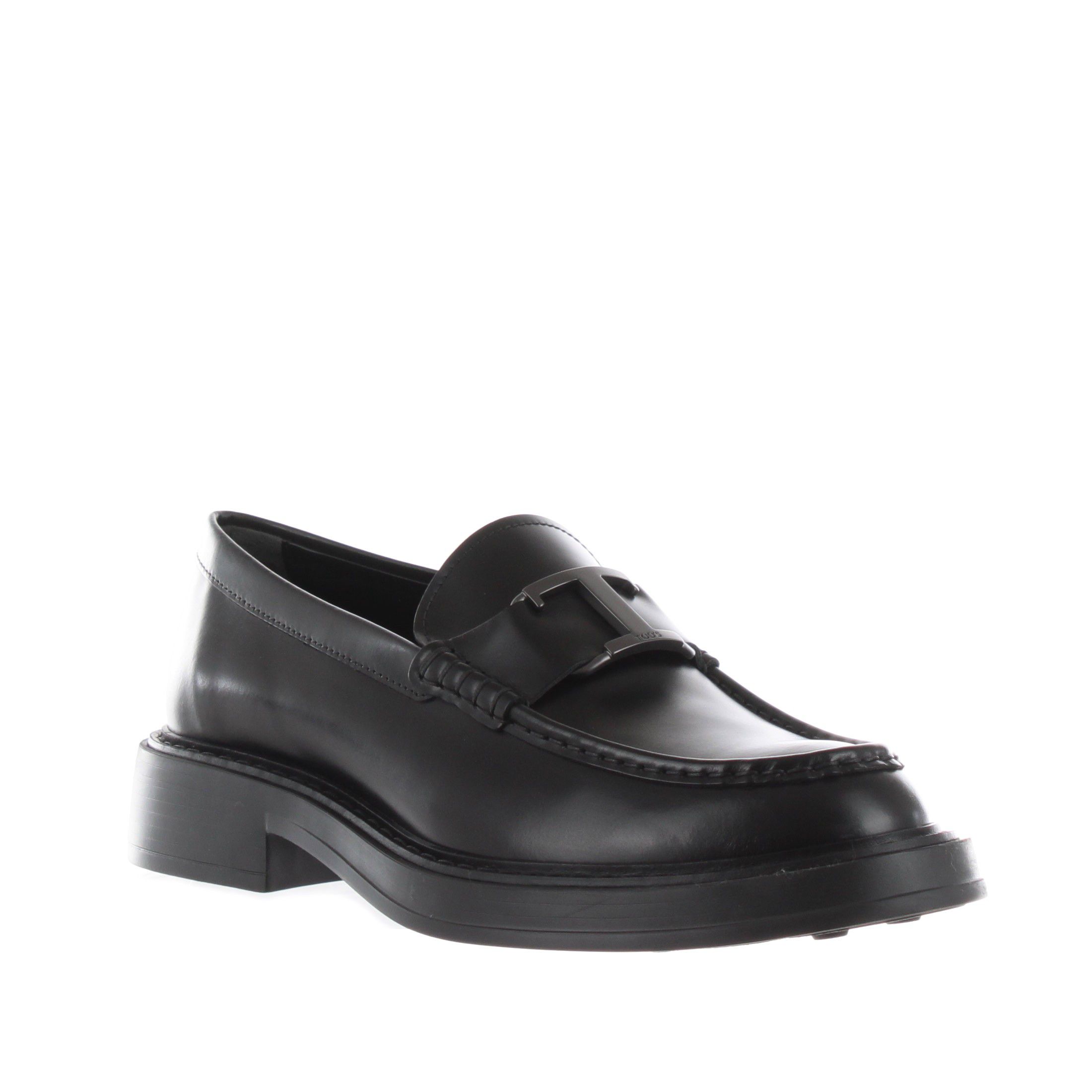 Tod's mocassino in pelle con morsetto da uomo