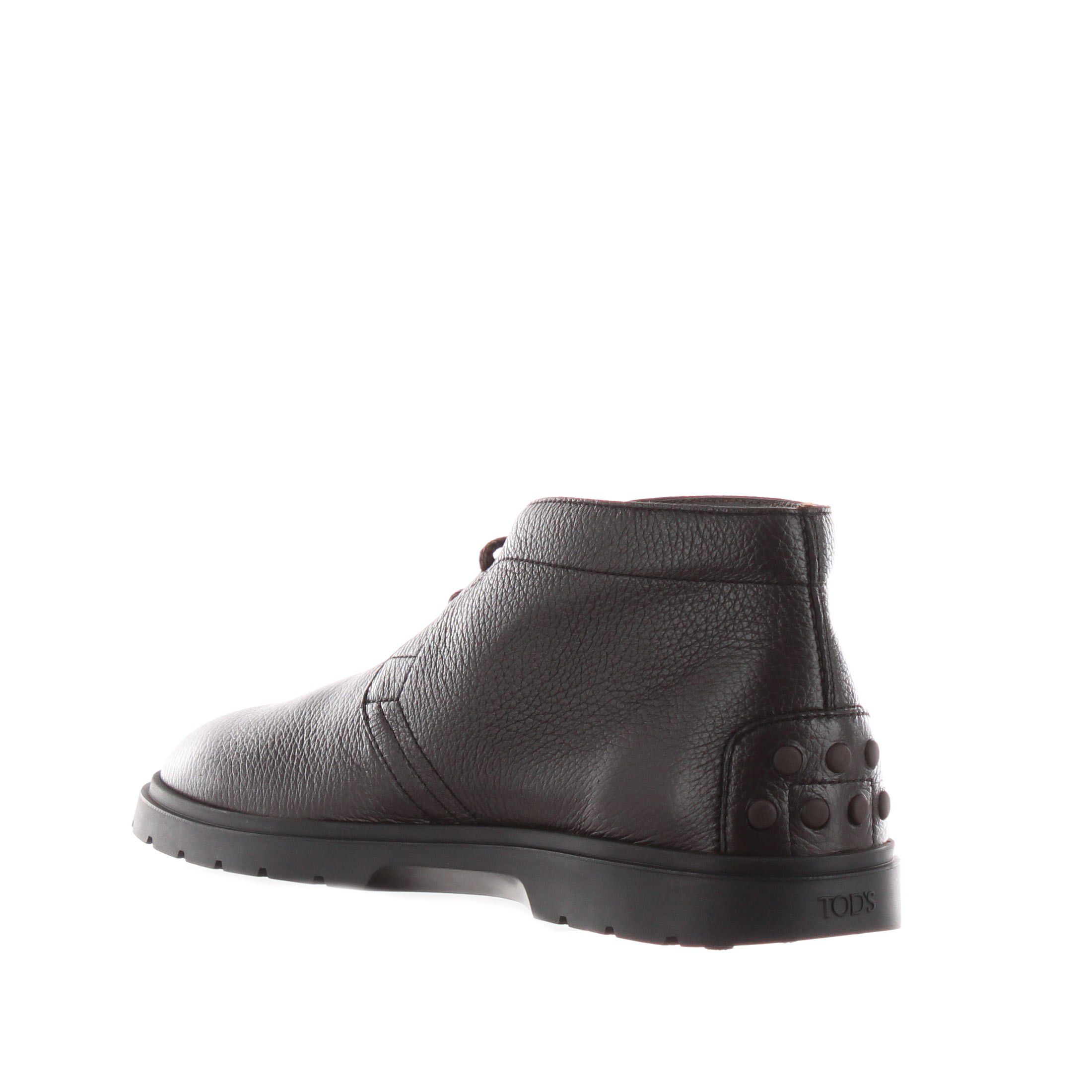 Tod's polacchino in pelle con gommini sul tallone da uomo