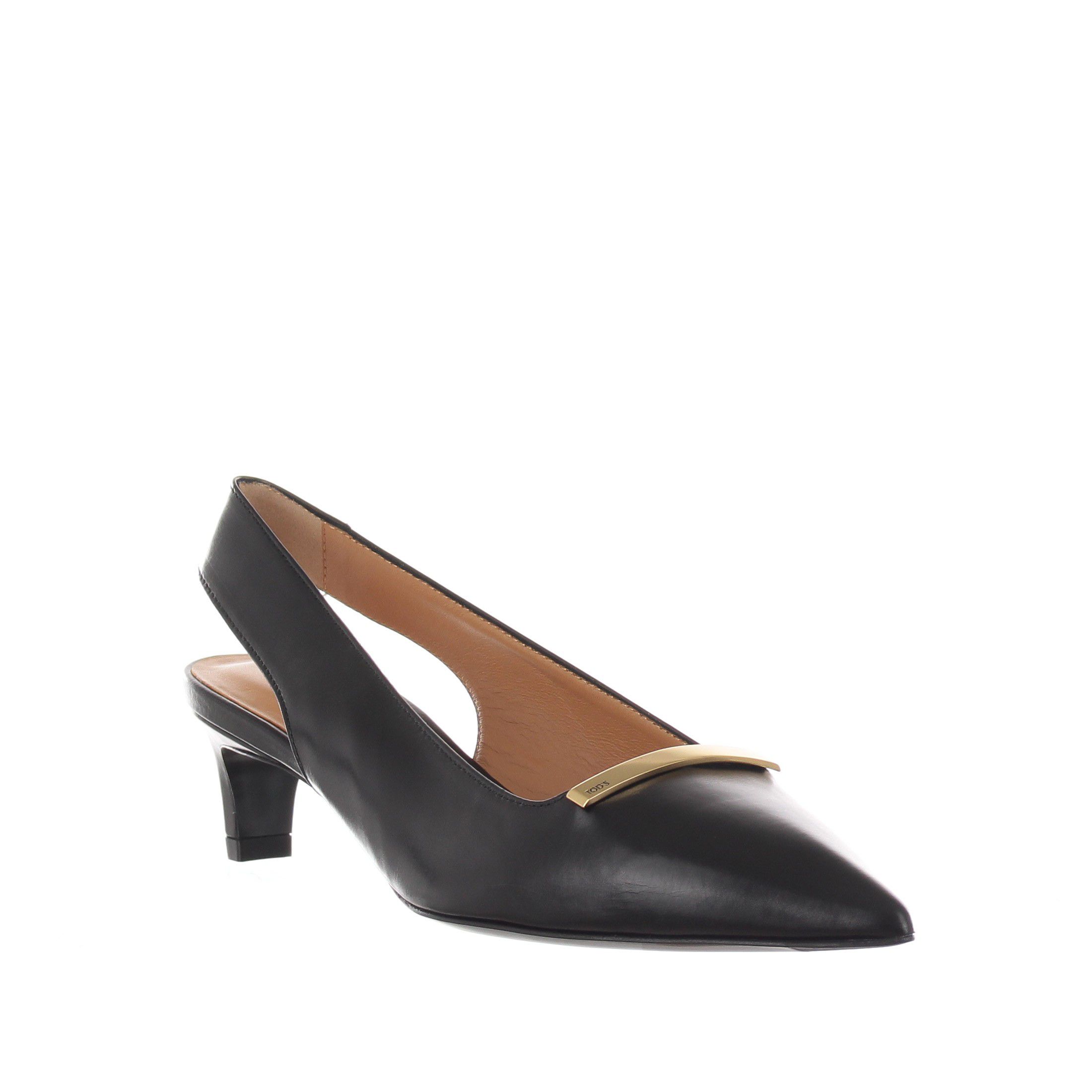 Tod's slingback in pelle con tacco midi da donna