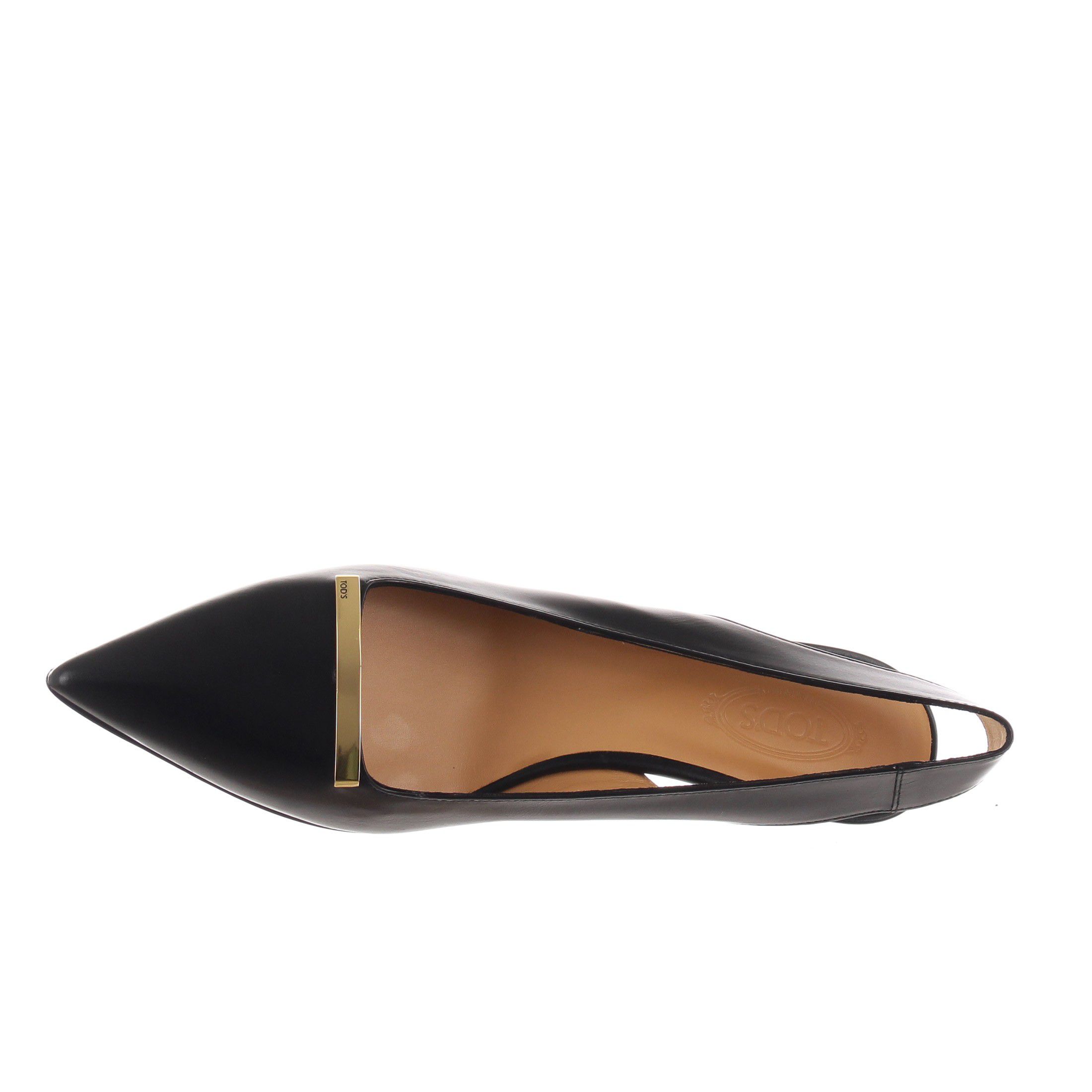 Tod's slingback in pelle con tacco midi da donna