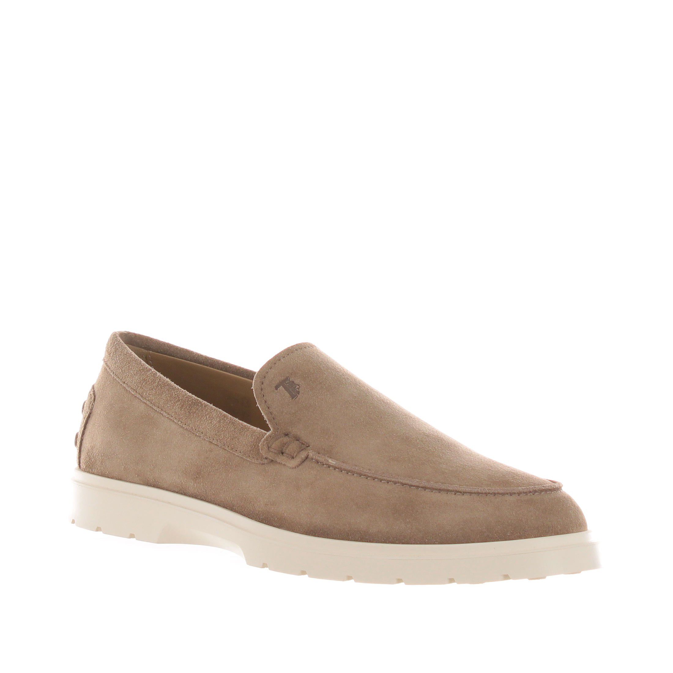 Tod's slip on in camoscio con suola in gomma da uomo