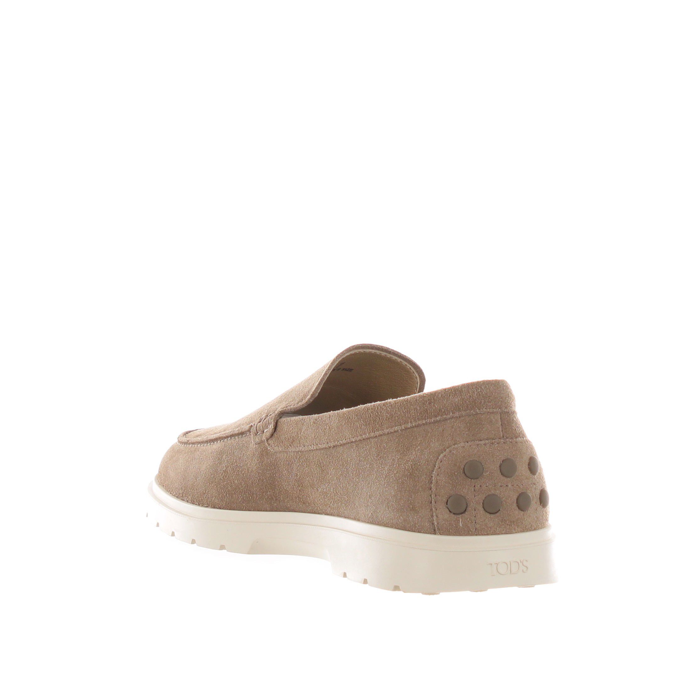 Tod's slip on in camoscio con suola in gomma da uomo