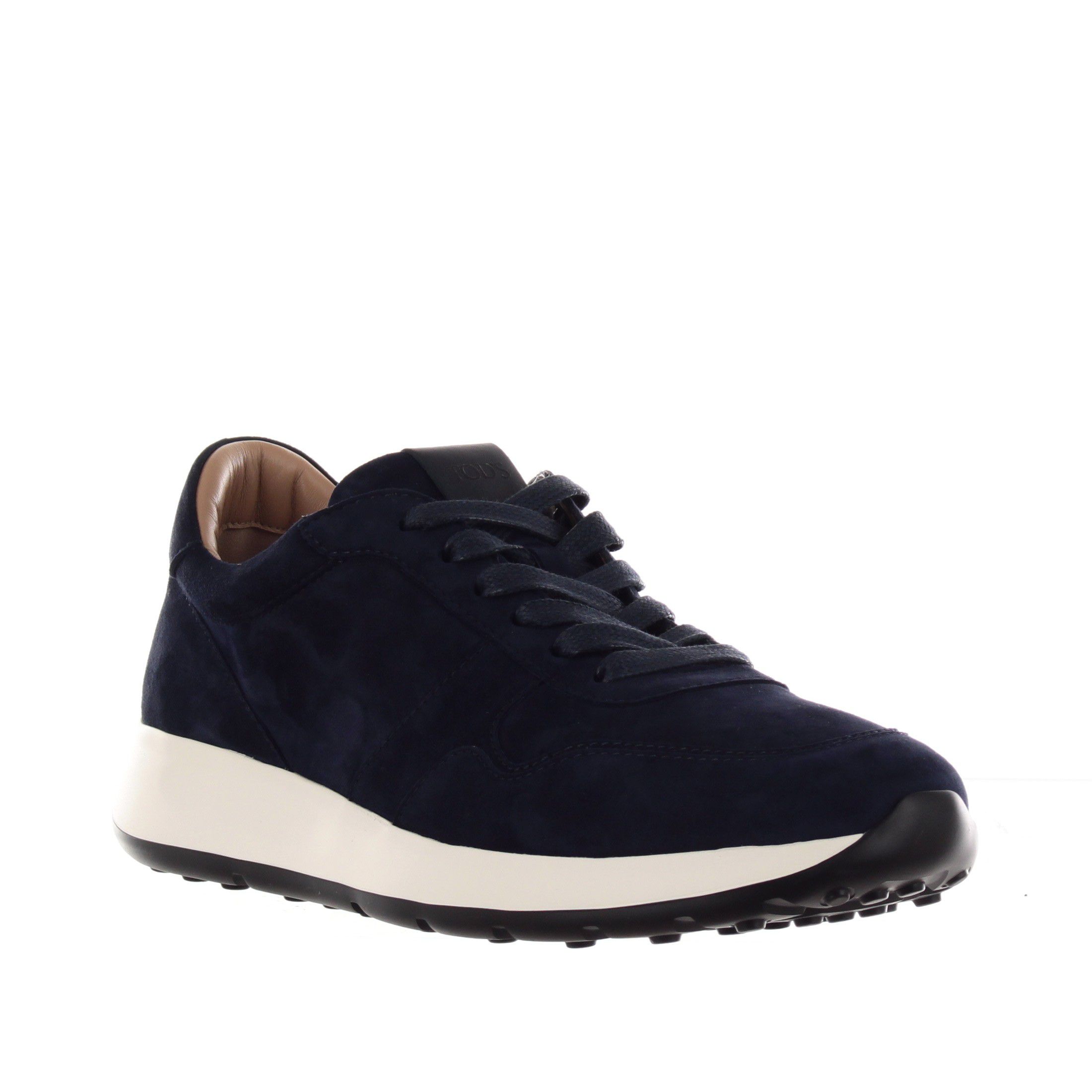 Tod's sneaker red dot in camoscio da uomo