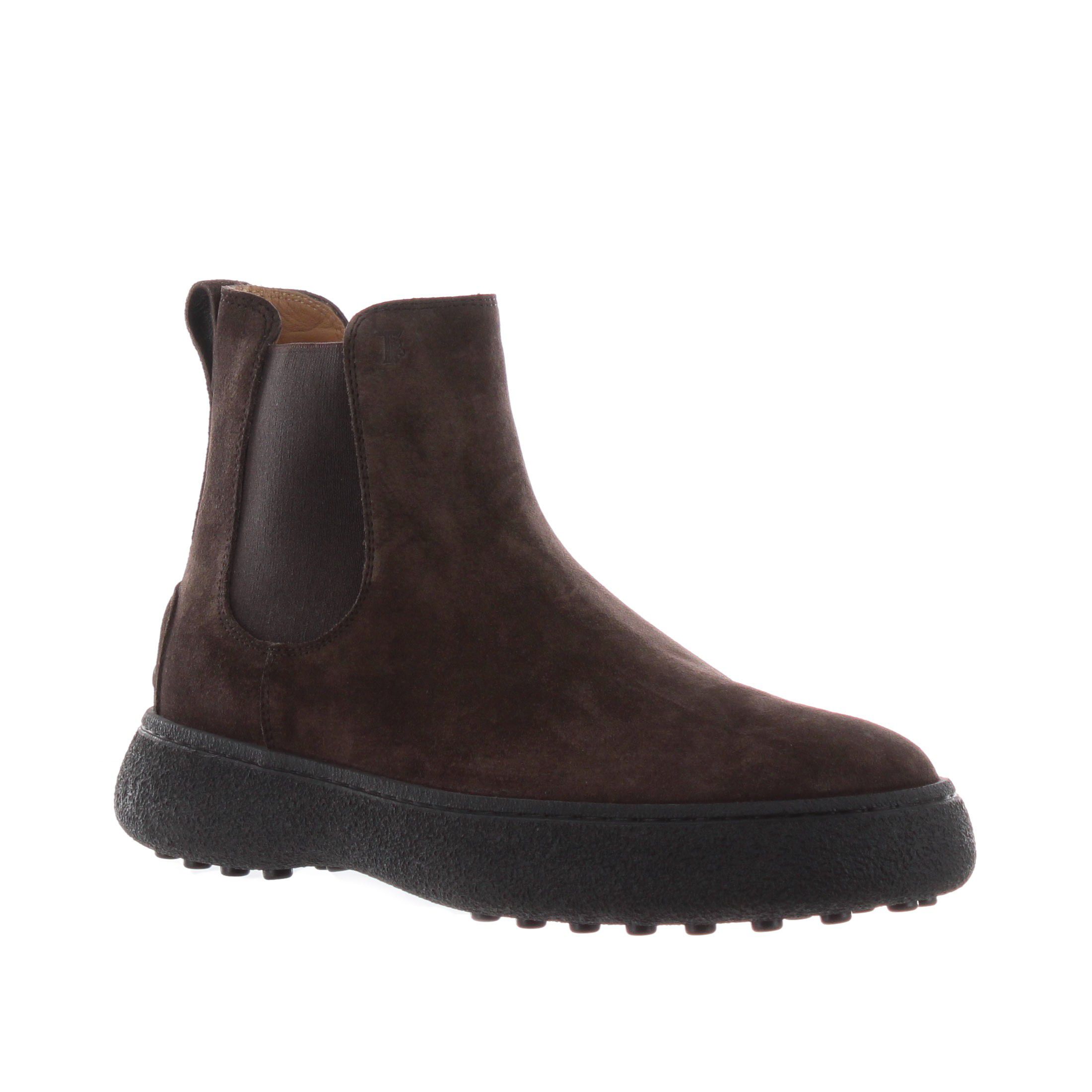 Tod's stivaletto chelsea in camoscio da uomo