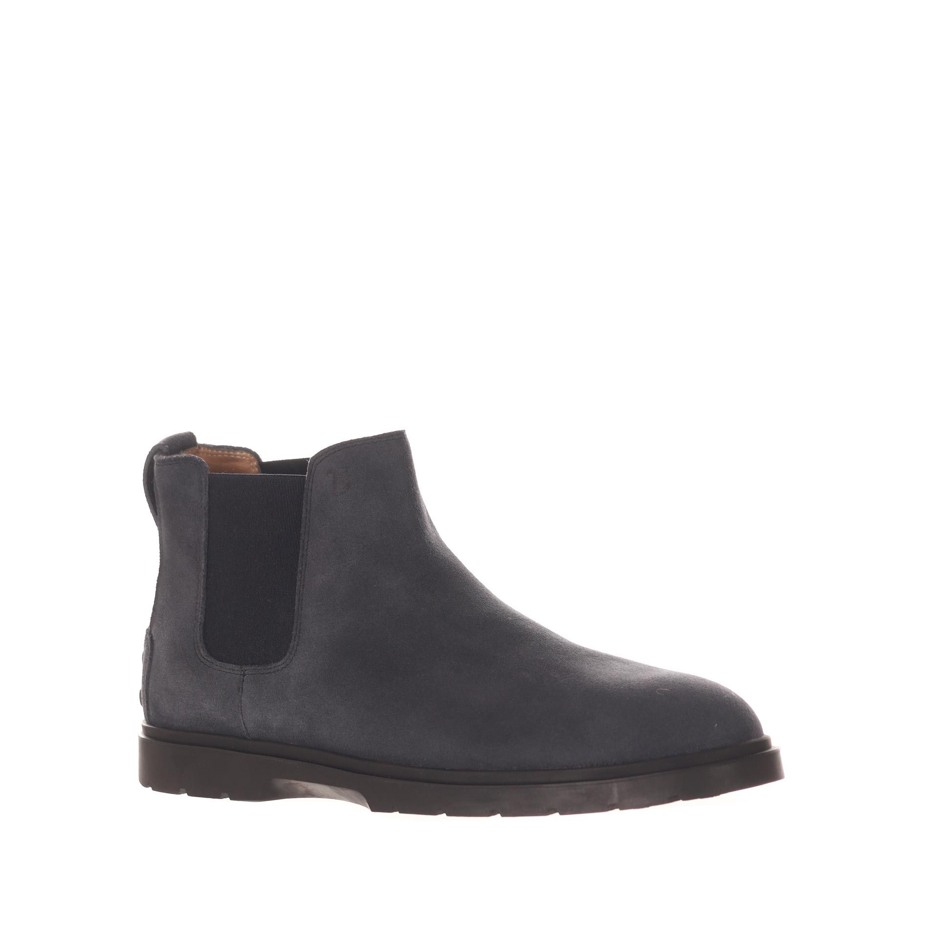 Tod's tronchetto in camoscio con gommini sul tallone da uomo