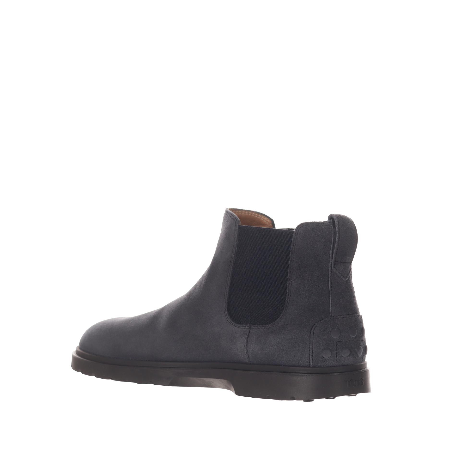 Tod's tronchetto in camoscio con gommini sul tallone da uomo