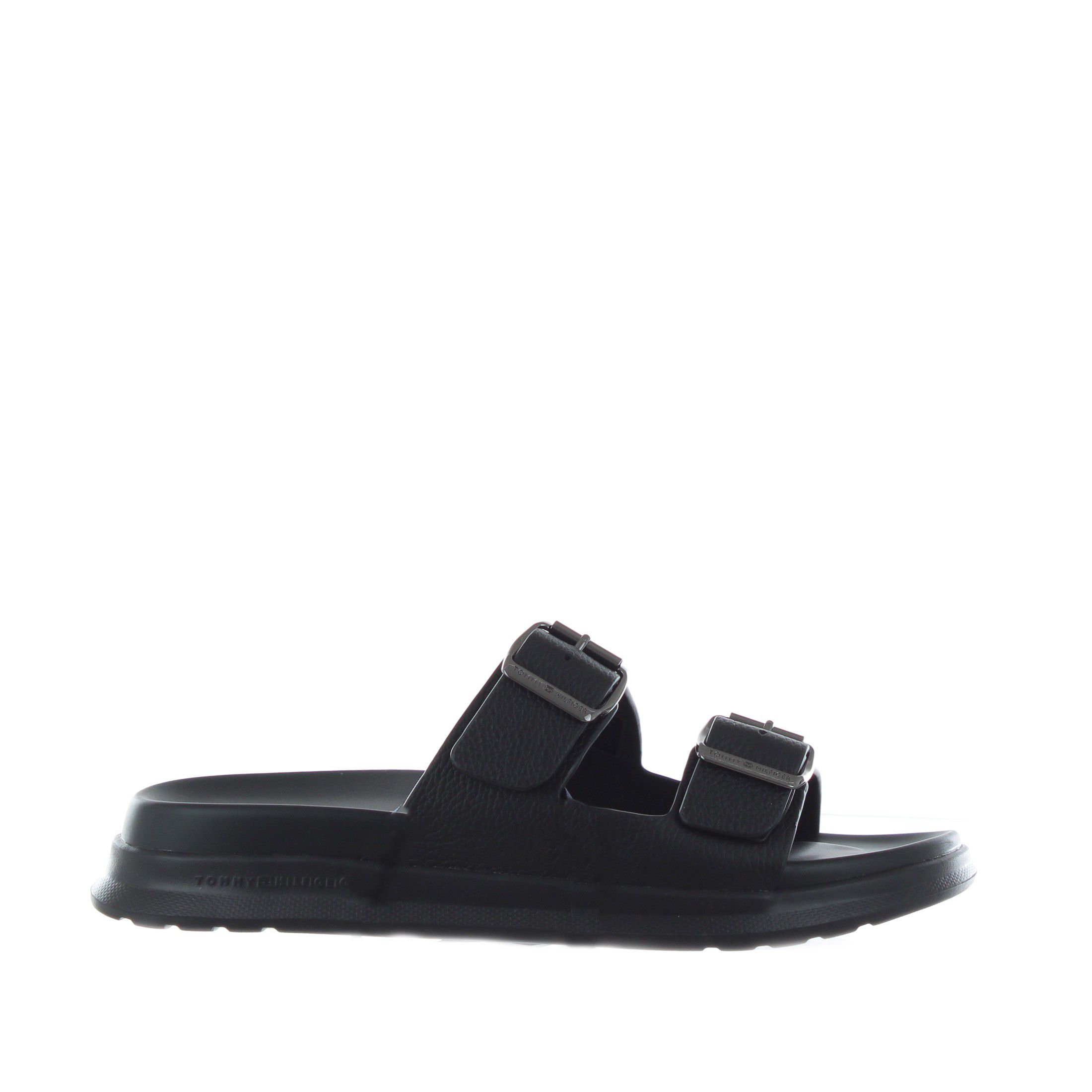 Tommy hilfiger sandali in pelle doppio cinturino da uomo