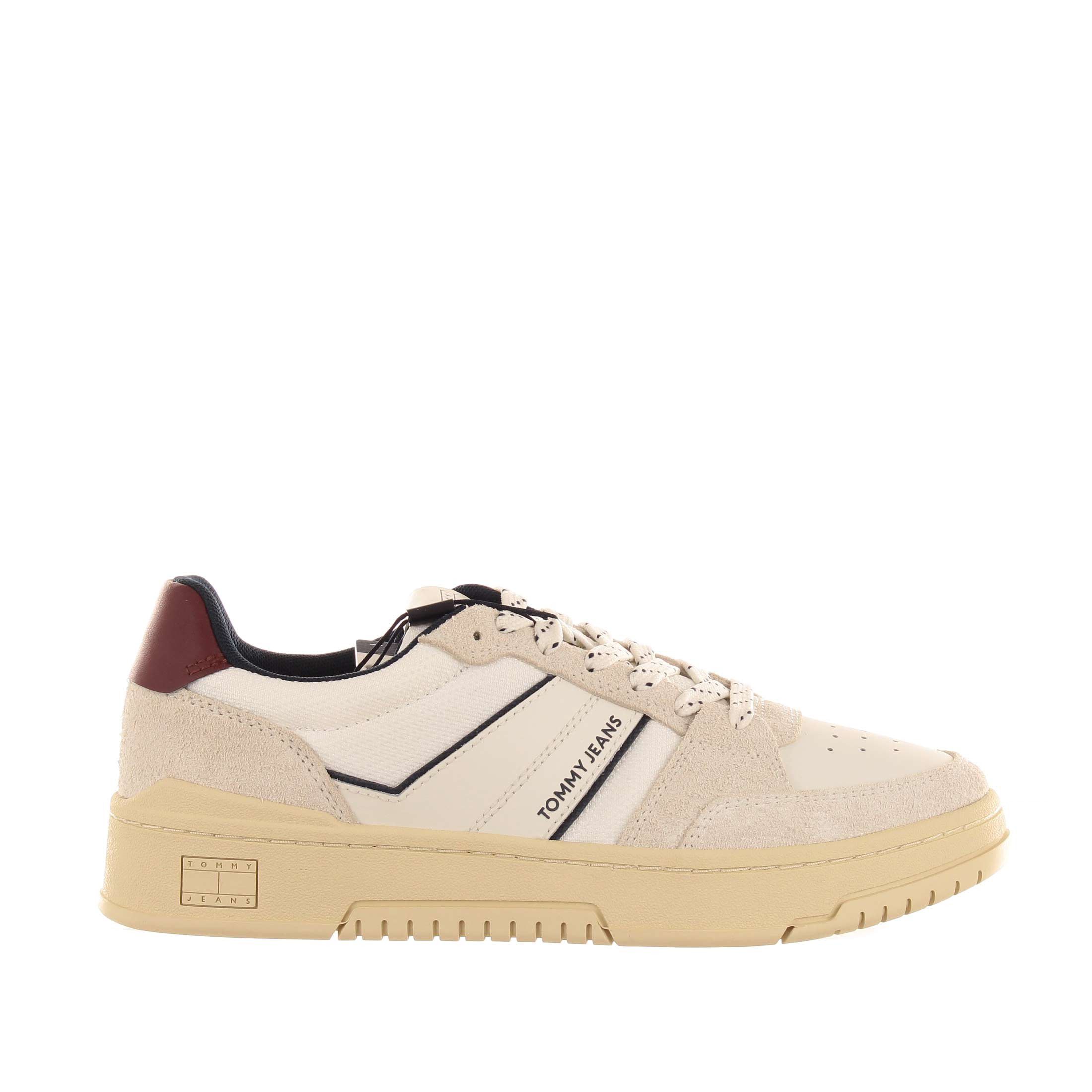 Tommy hilfiger sneaker in camoscio e tessuto da uomo