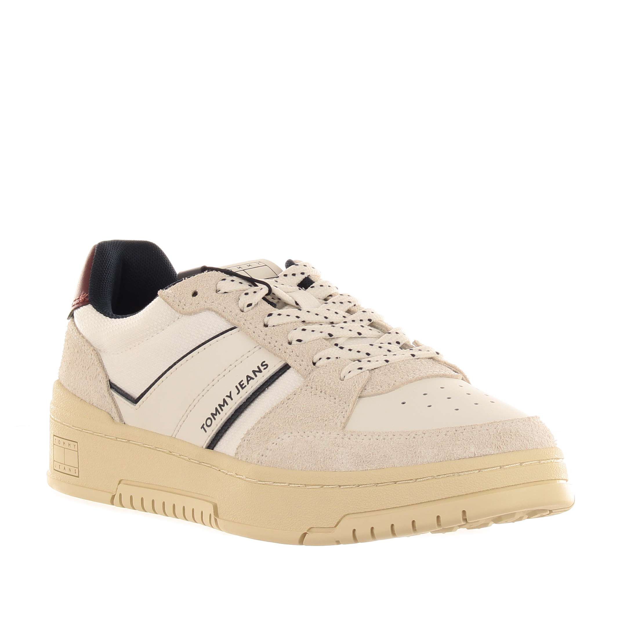 Tommy hilfiger sneaker in camoscio e tessuto da uomo
