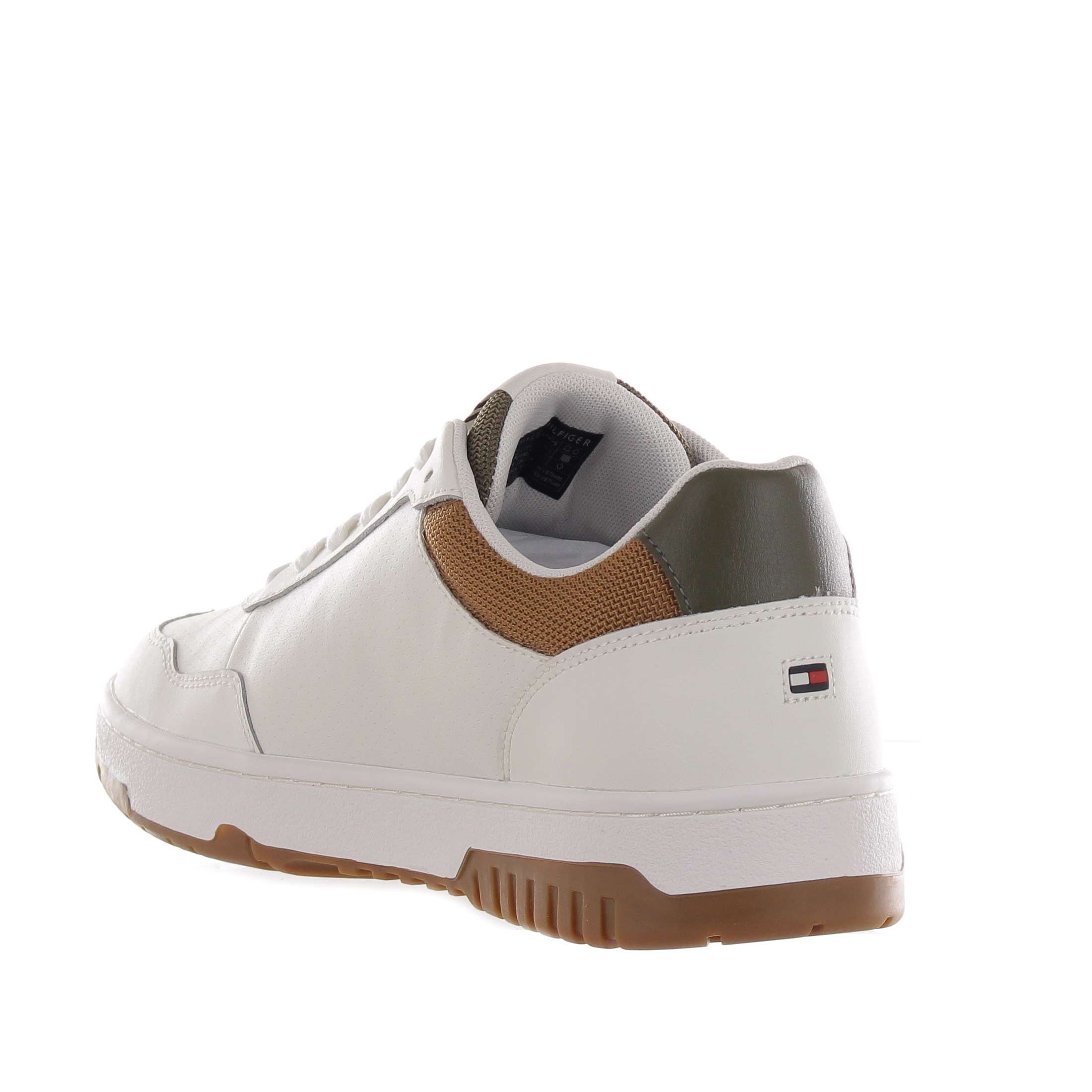 Tommy hilfiger sneaker th basket core in pelle da uomo