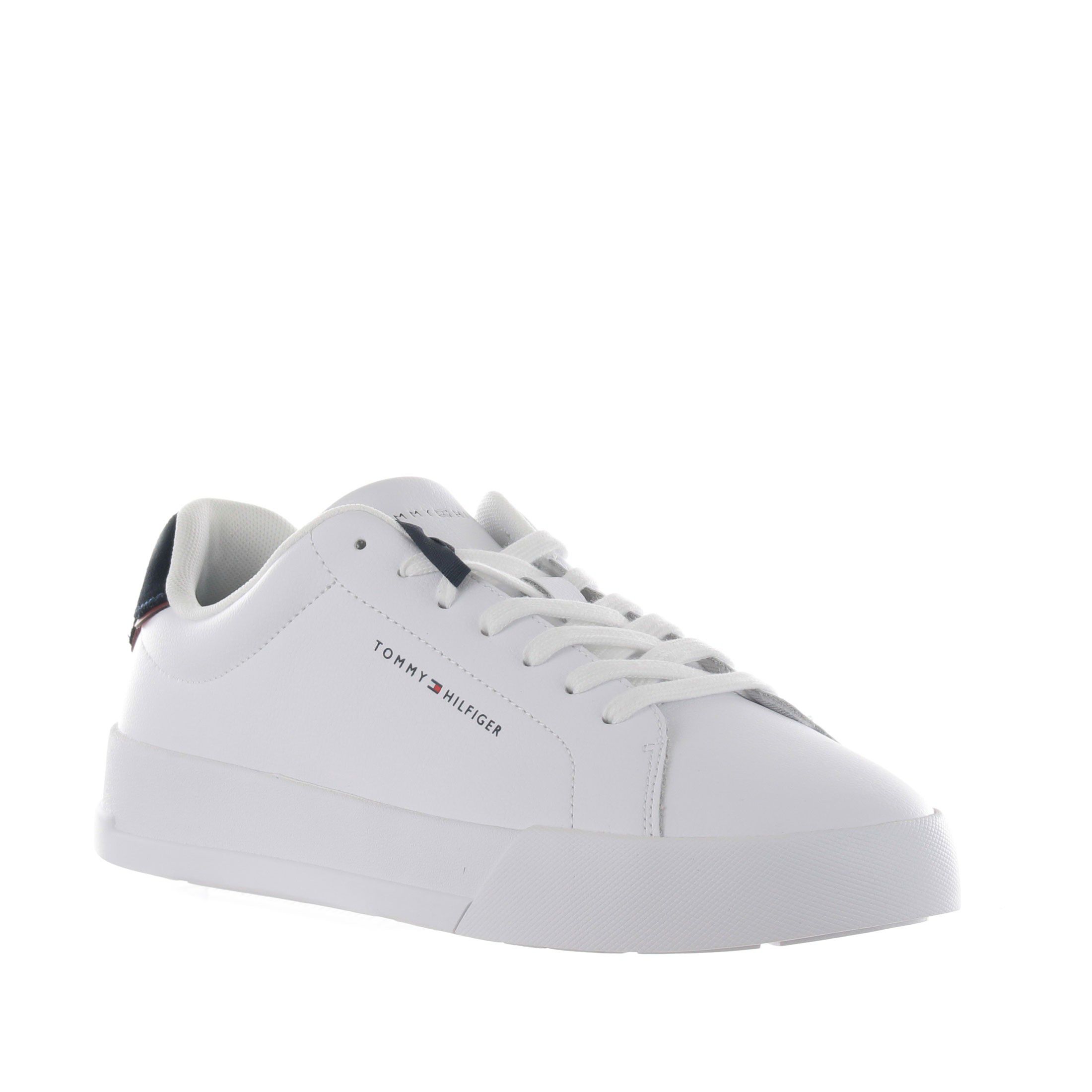 Tommy hilfiger sneaker th court in pelle da uomo