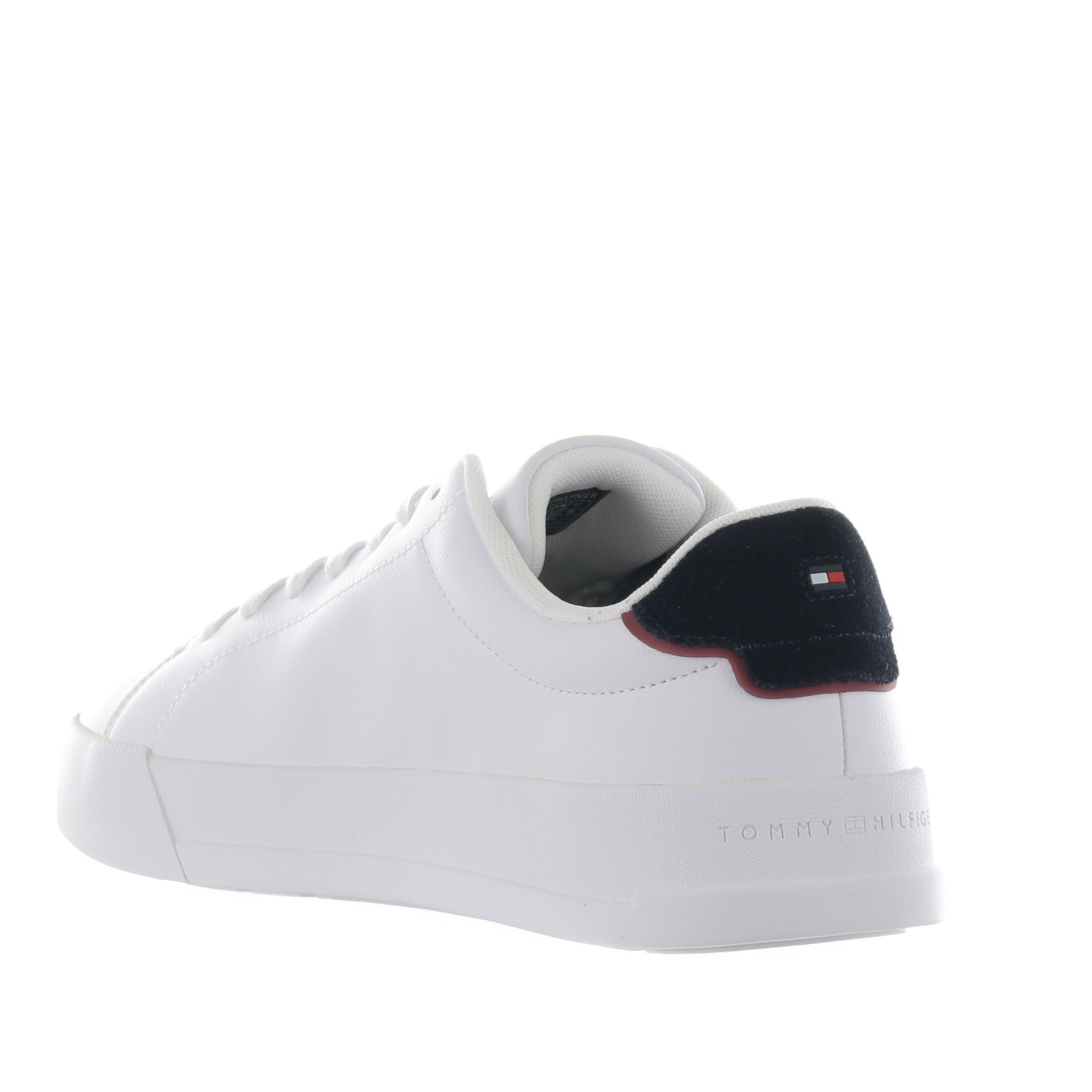 Tommy hilfiger sneaker th court in pelle da uomo