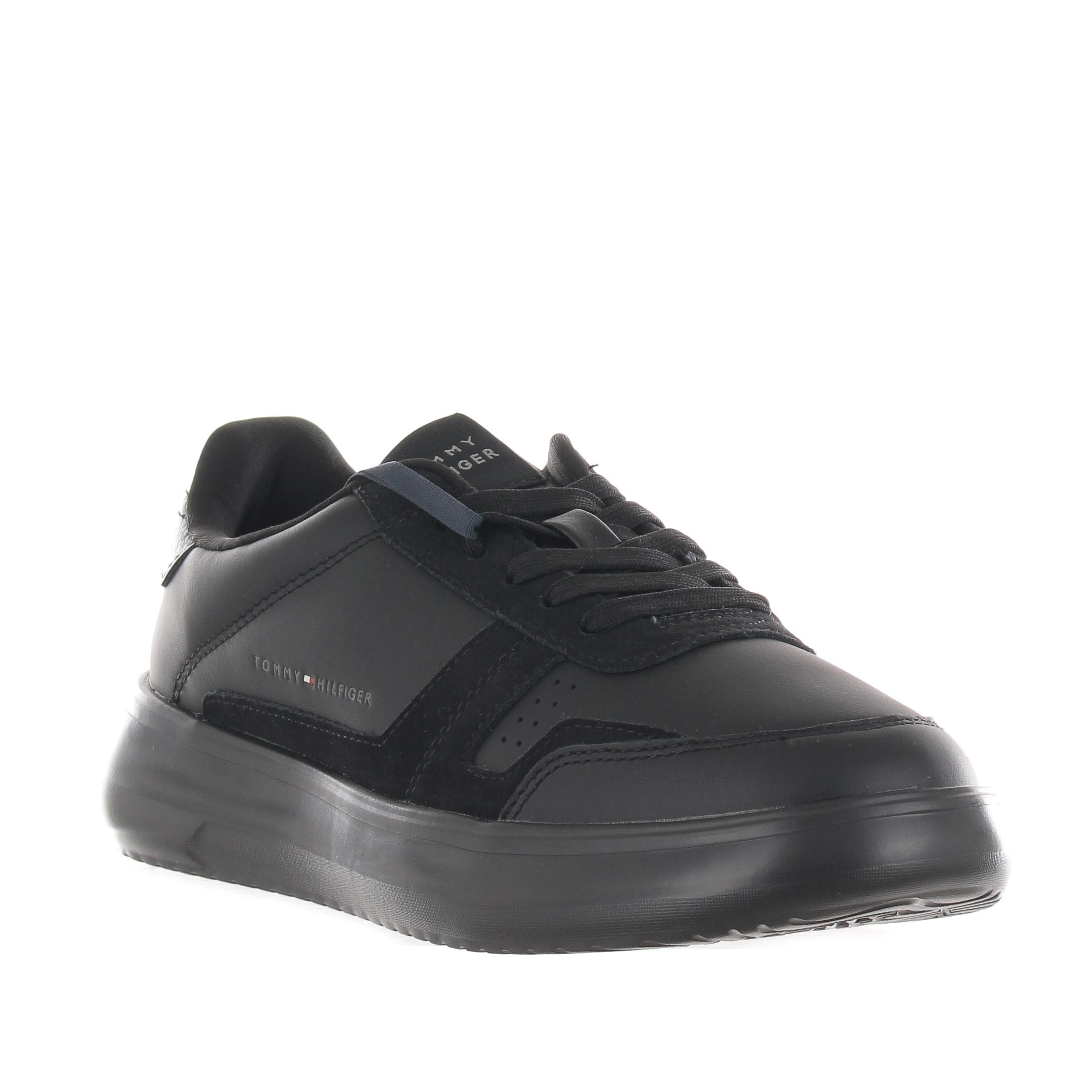 Tommy hilfiger sneaker th court in pelle da uomo